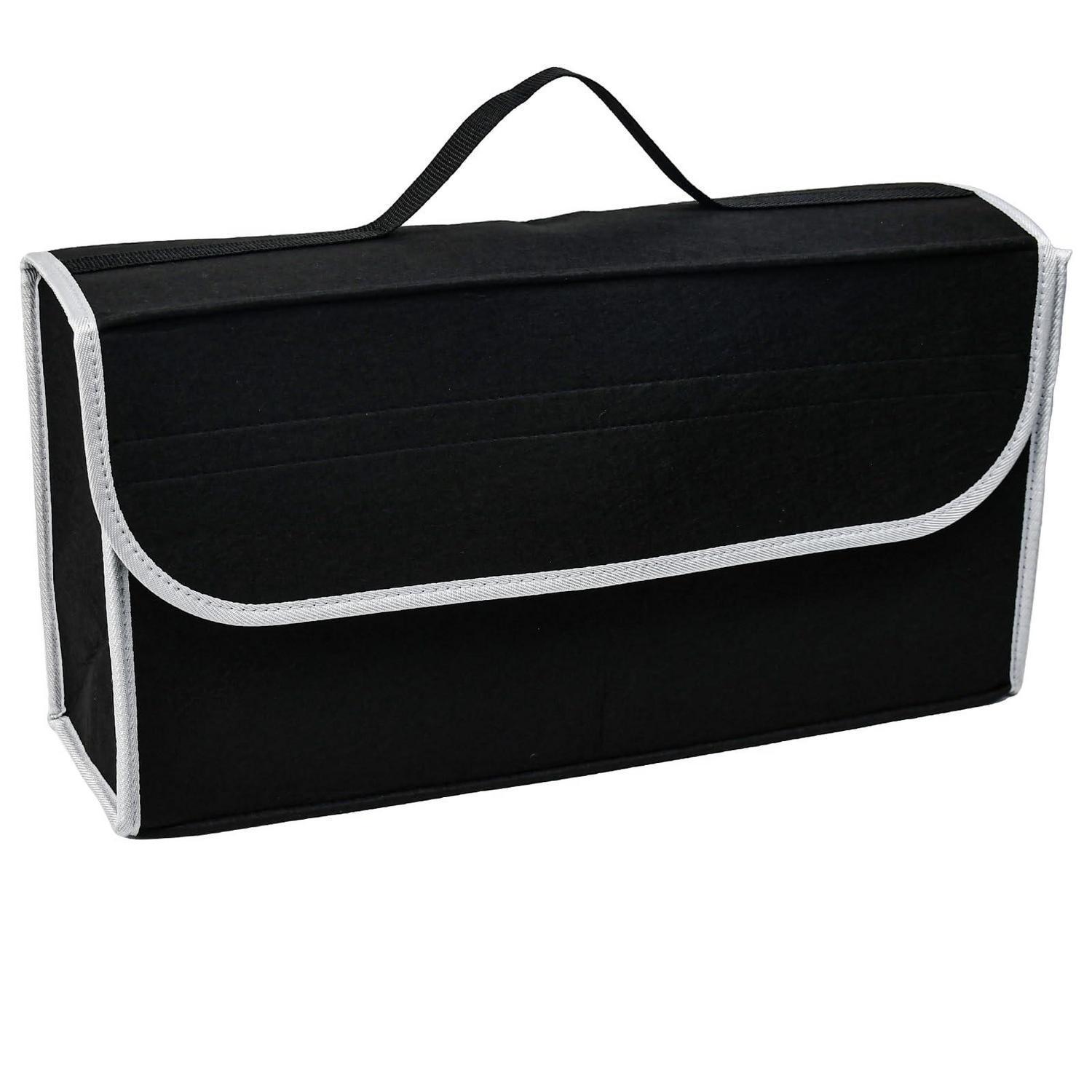 Kofferraum Organizer Tasche Aus Filz, Faltbar, Schwarz, 50cm