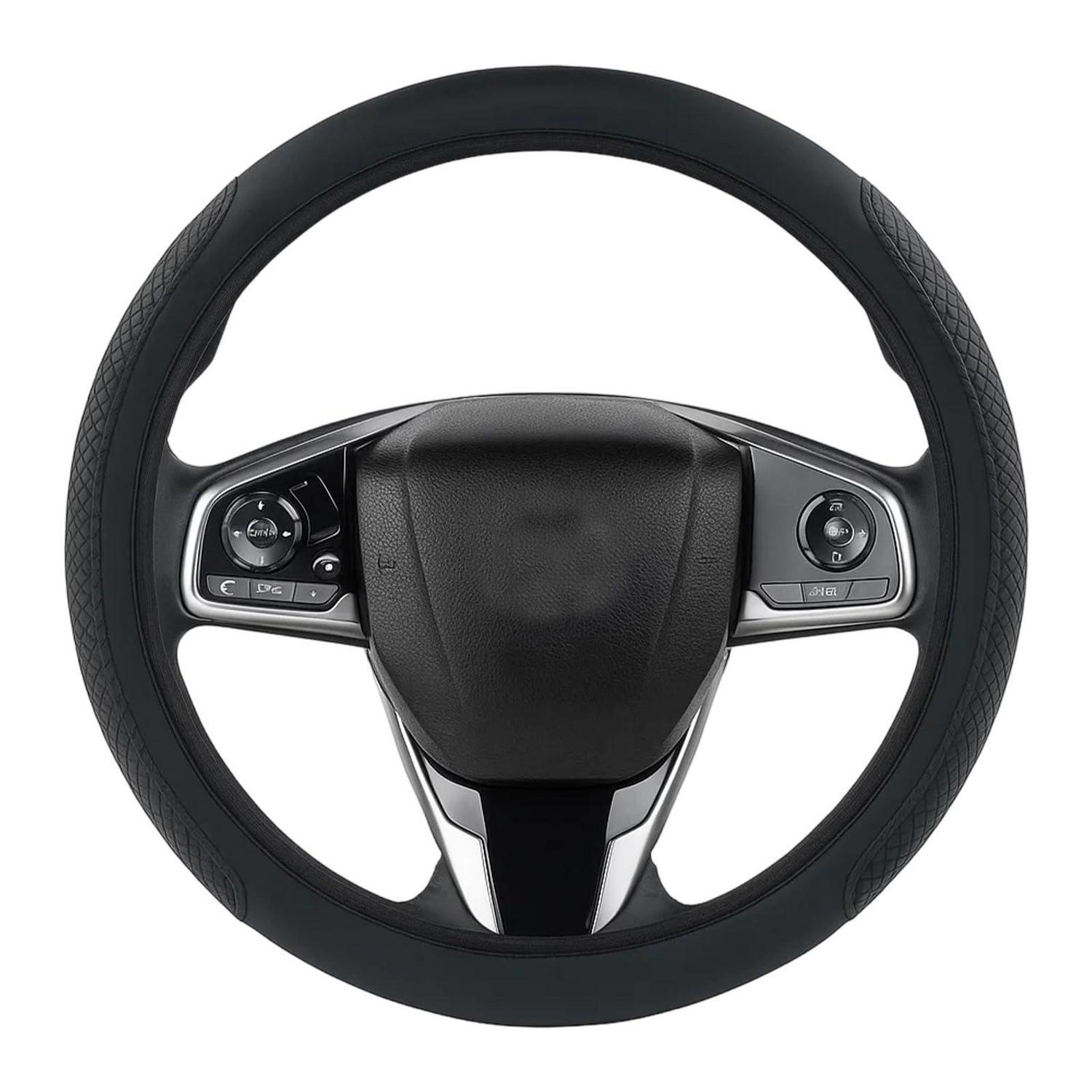 Lenkradbezug Leder 38 Cm Schwarz Für Auto, Komfort & Sicherheit