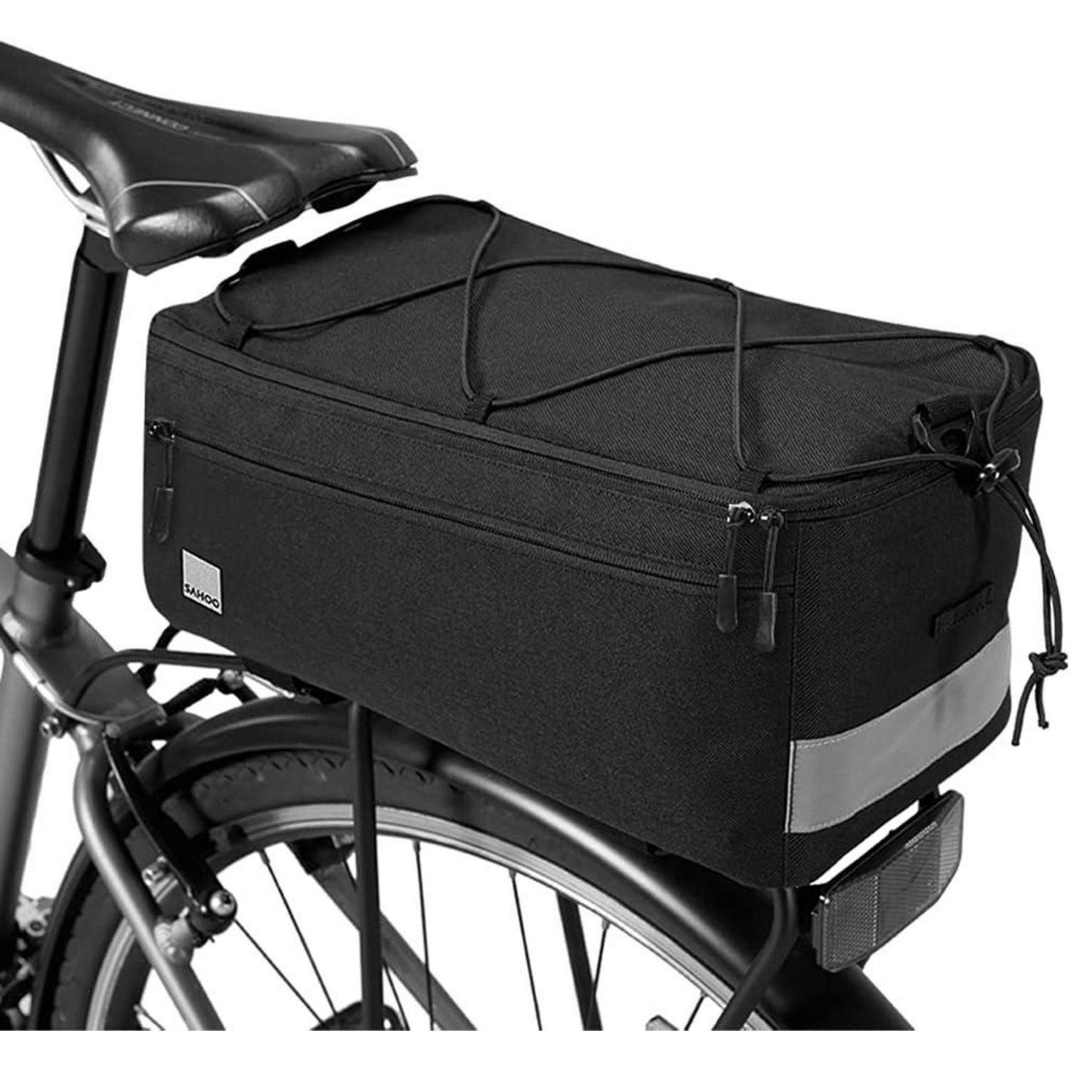 Gepäckträgertasche Fahrradtasche 8l Kühltasche Mit Schultergurt Schwarz