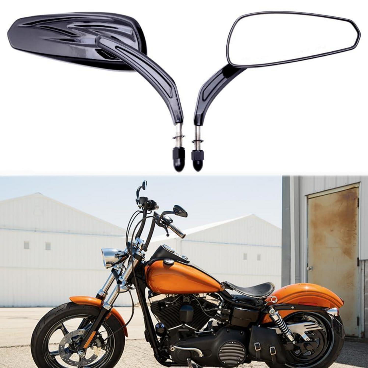 Motorrad Rückspiegel 8mm Für Harley Davidson, 360° Drehbar, Klare Sicht