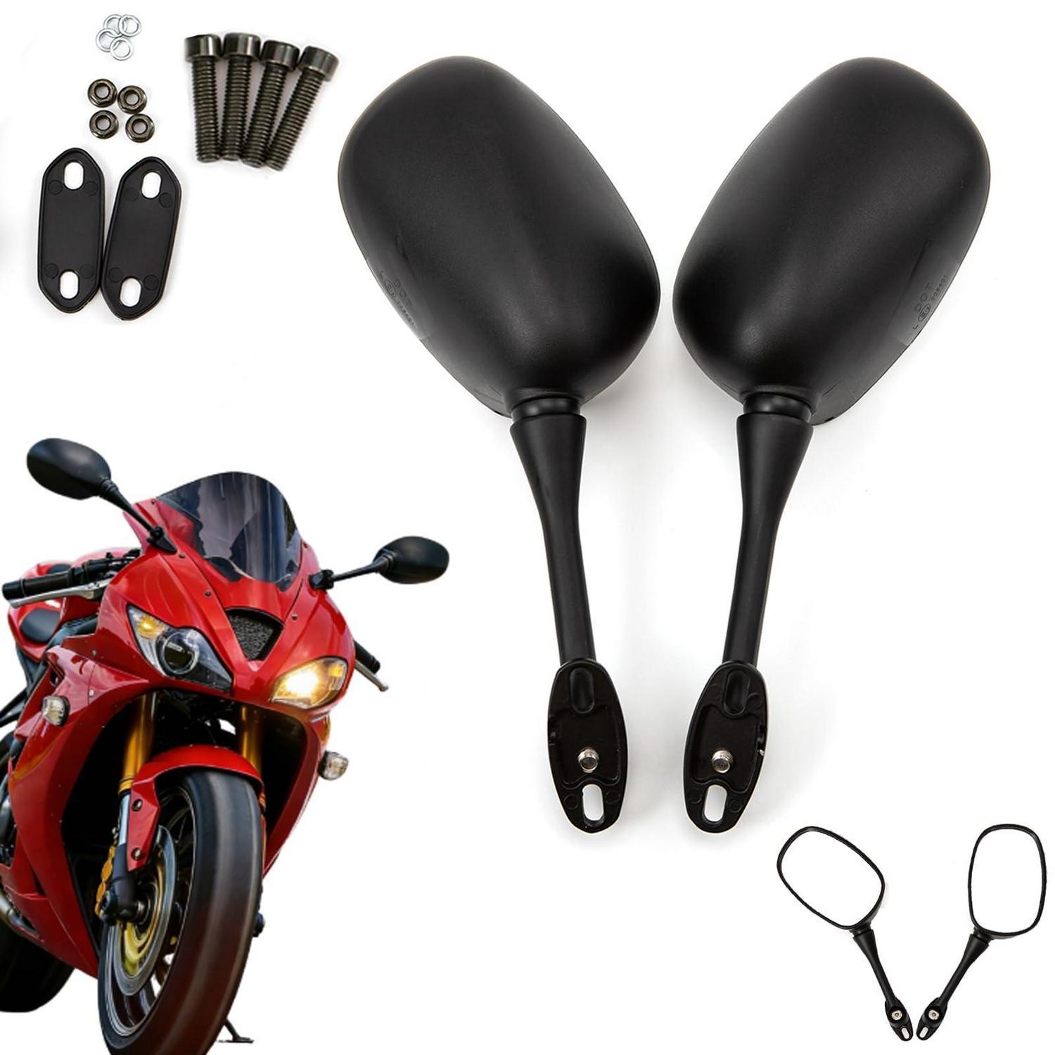 Motorrad Rückspiegel Set Für Cbr250/1300s/600rr, Drehbar, Schwarz