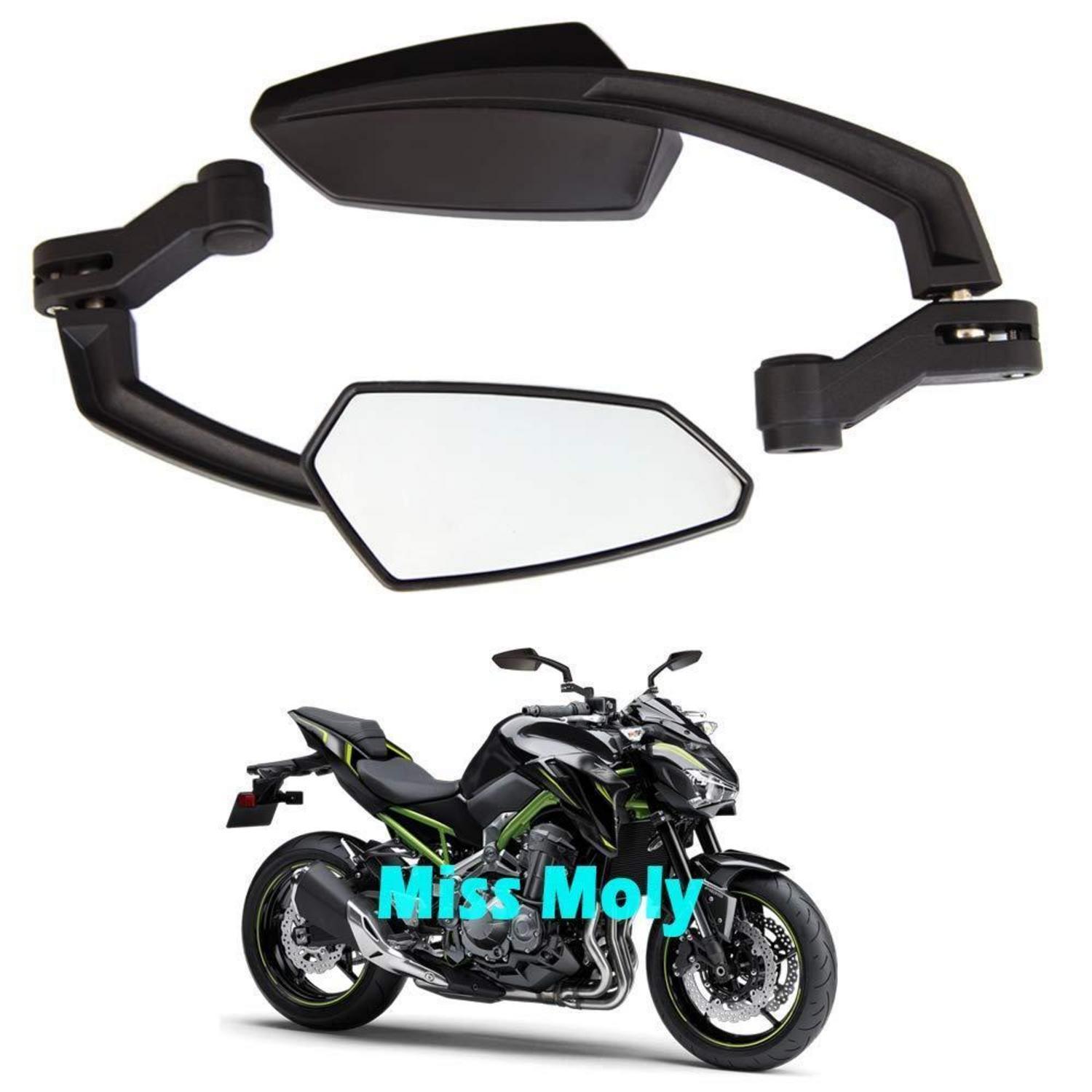 Motorrad Rückspiegel Schwarz 8mm/10mm Universal Für Streetbike Chopper Cruiser