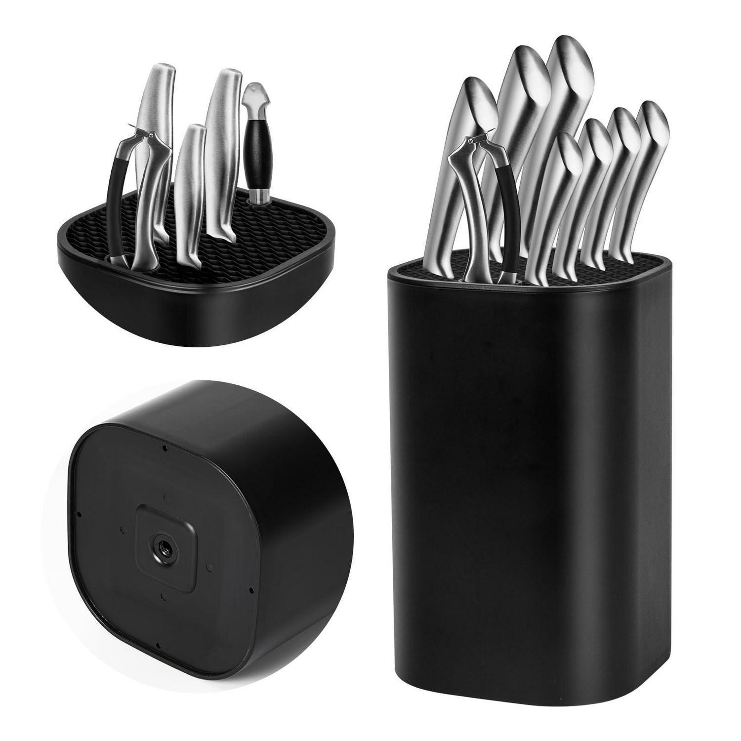 Universal Messerblock 3-in-1 Für 8-12 Messer, Schwarz