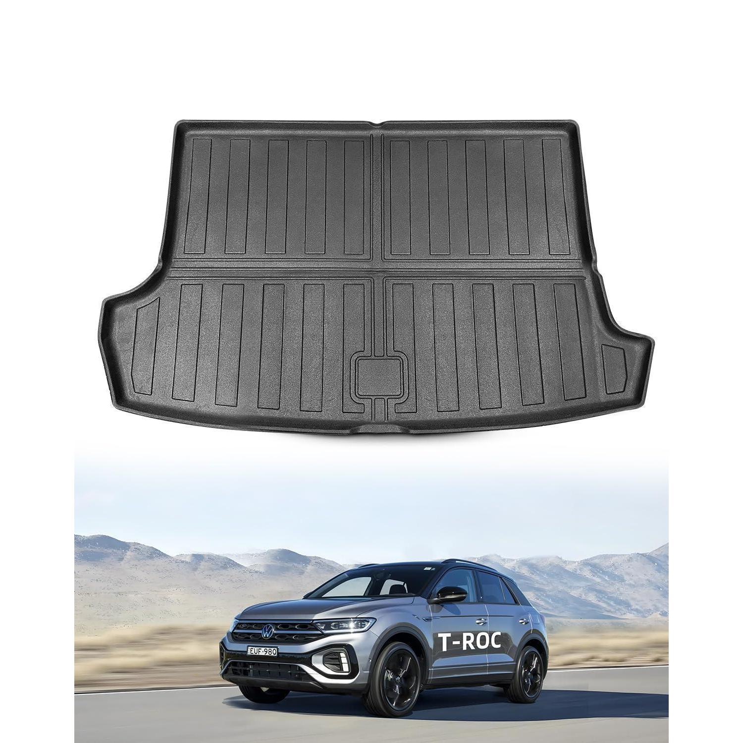 Kofferraummatte Für Vw T-roc (2018-2025) Aus Tpe, Erhöht, Rutschfest, Wasserdicht