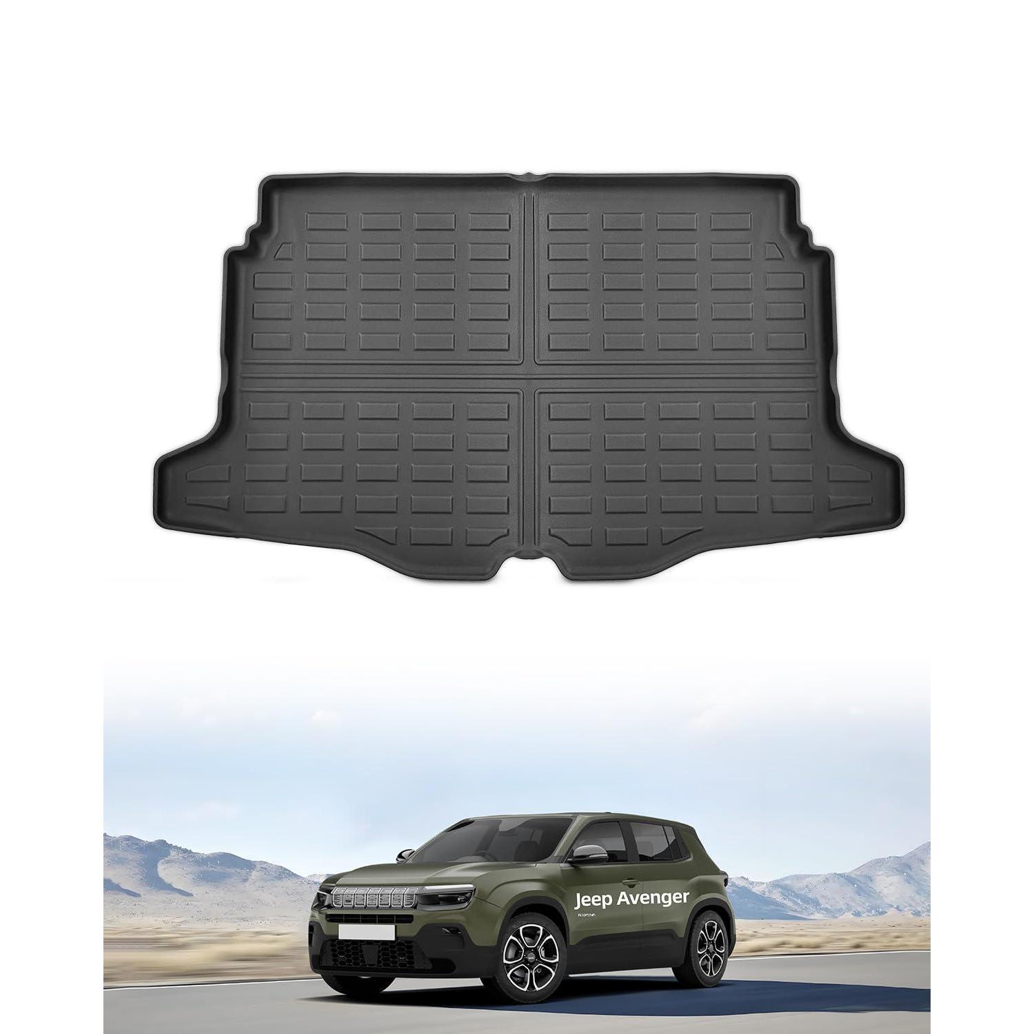 Kofferraummatte Für Jeep Avenger Hybrid Ev 2023-2026, Tpe, Wasserdicht, Rutschfest