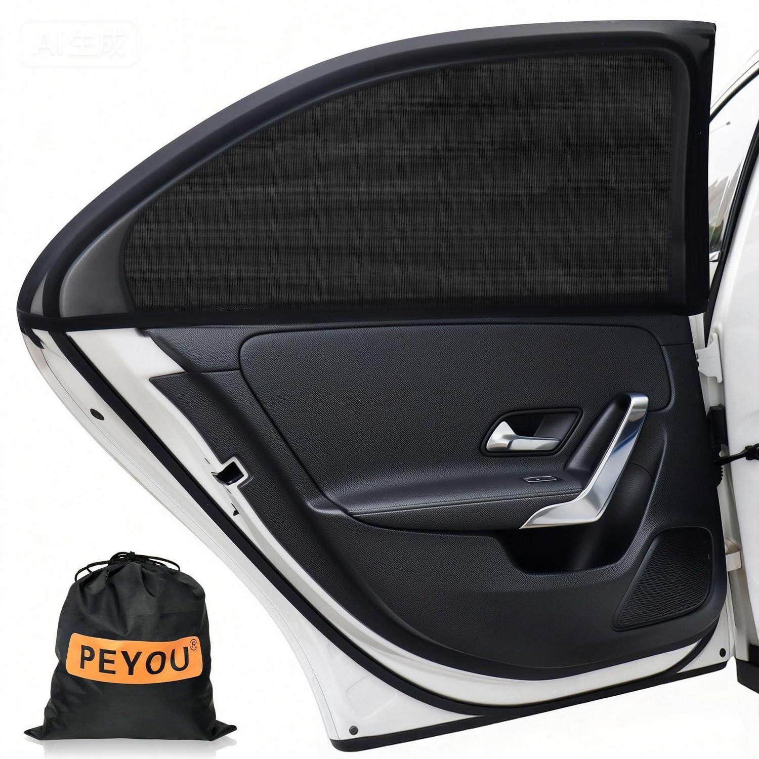 Sonnenschutz Auto Baby Mit Uv Schutz, 2 Stück, Atmungsaktiv, Universell
