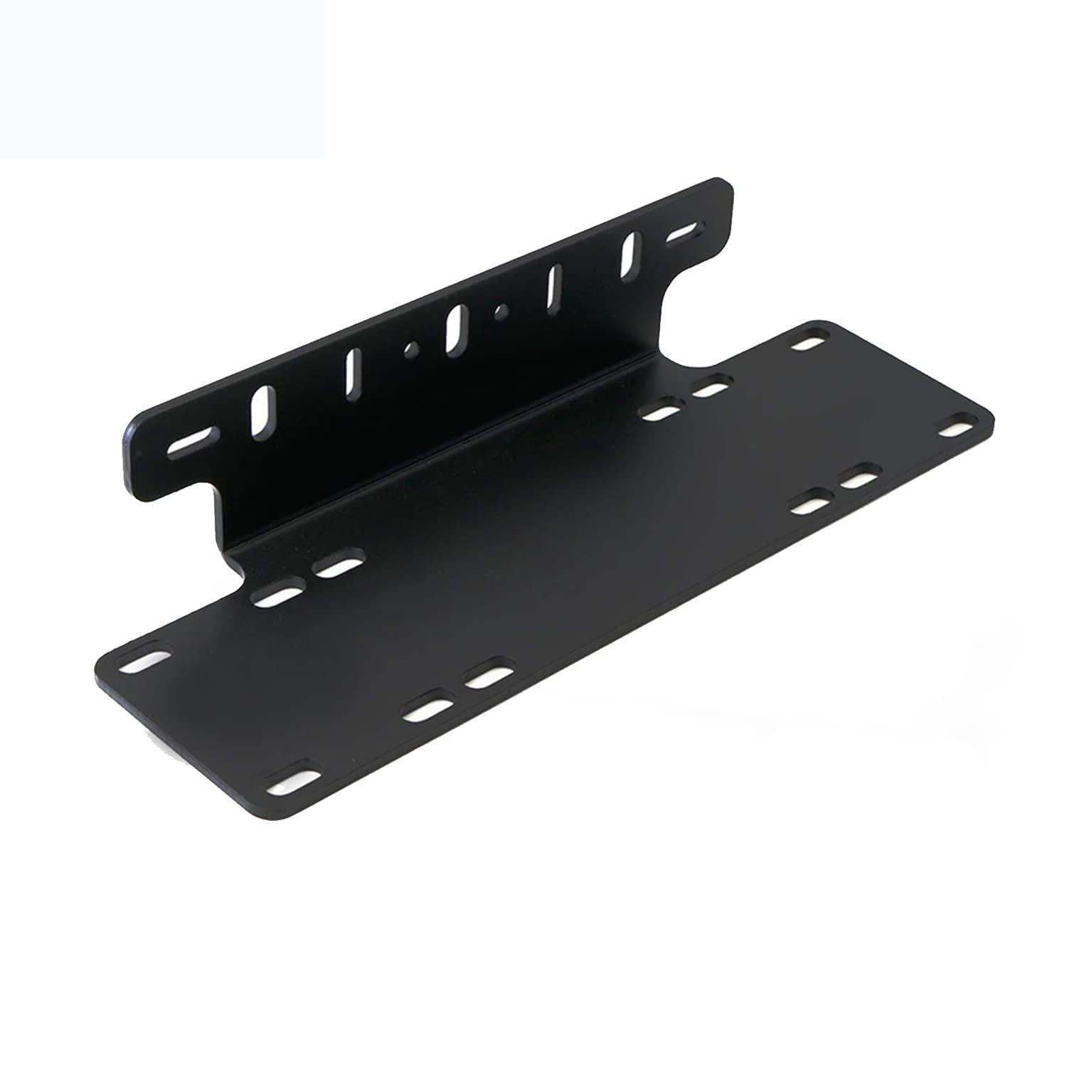 Universal Kennzeichenhalterung Für Zusatzscheinwerfer, Aluminium, Schwarz