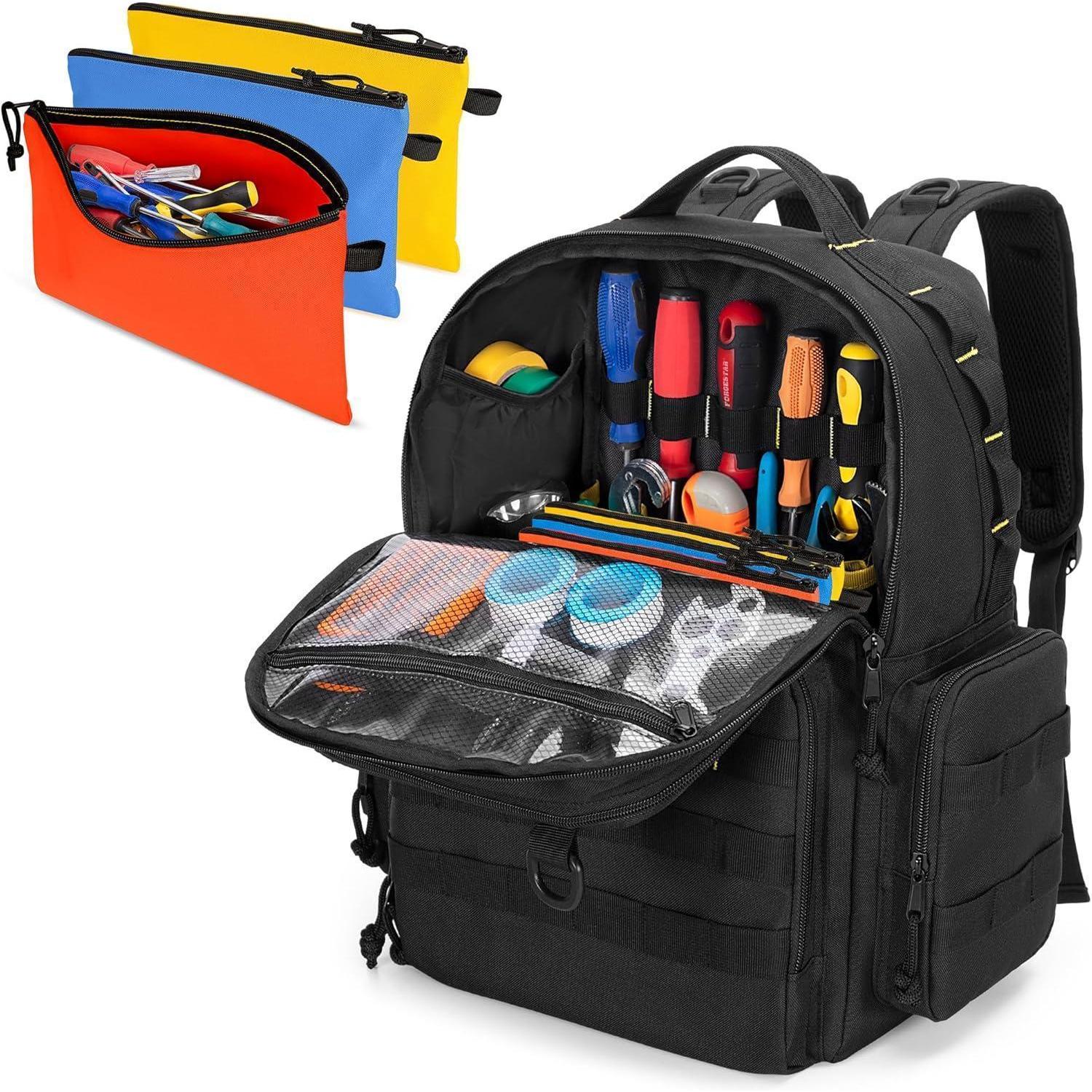 Werkzeugrucksack Mit Organizer-taschen, Robust, Für Handwerker