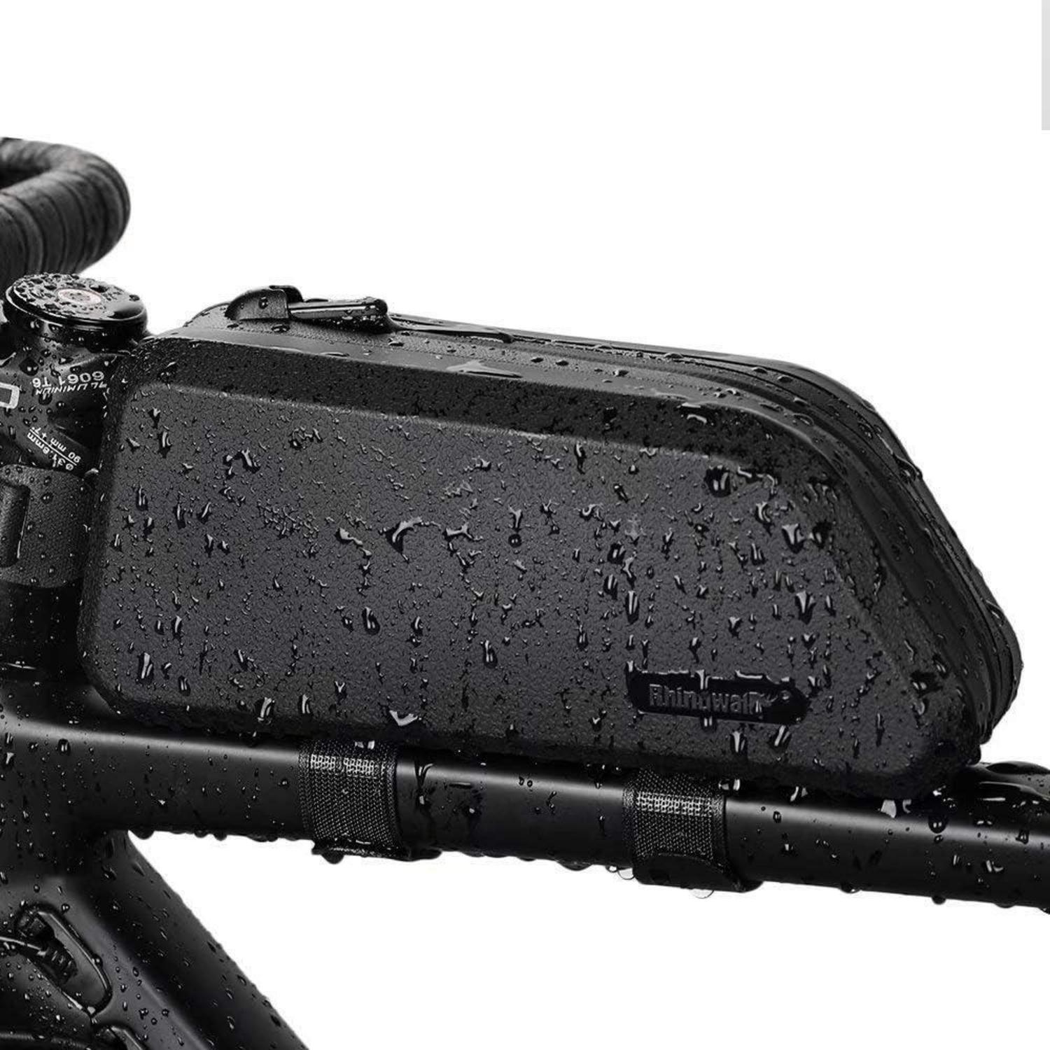 Fahrrad Rahmentasche 1.5l Wasserdicht 3d Hartschale Schwarz