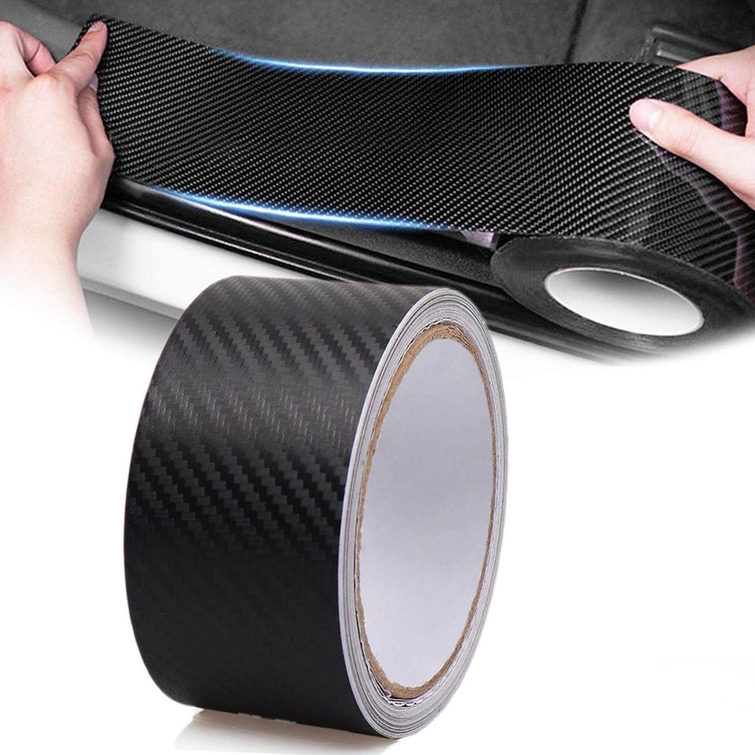 3d Carbon Folie 5cm X 10m Schwarz Glänzend - Universell Für Auto & Lkw