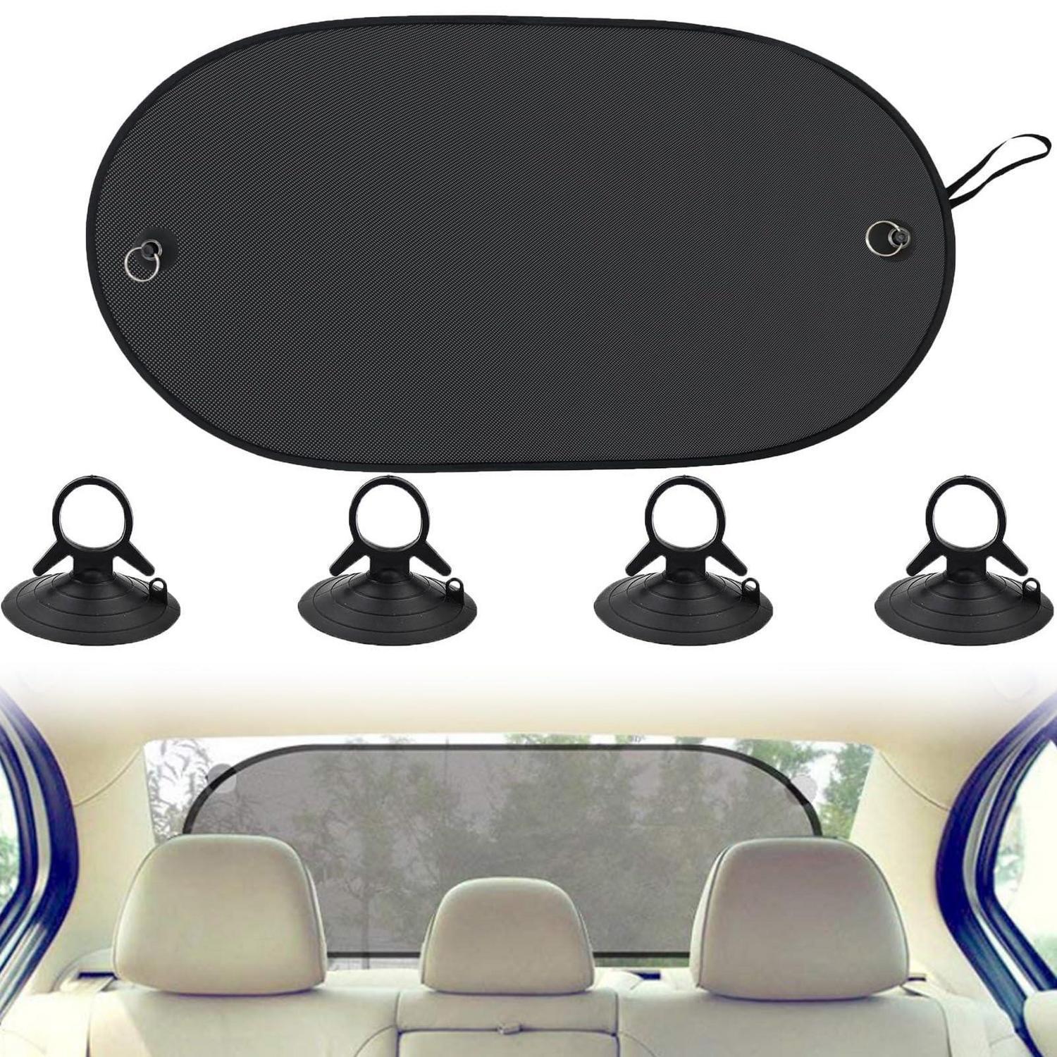 Sonnenschutz Heckscheibe Auto 100x50cm Mit 4 Saugnäpfen Uv Schutz