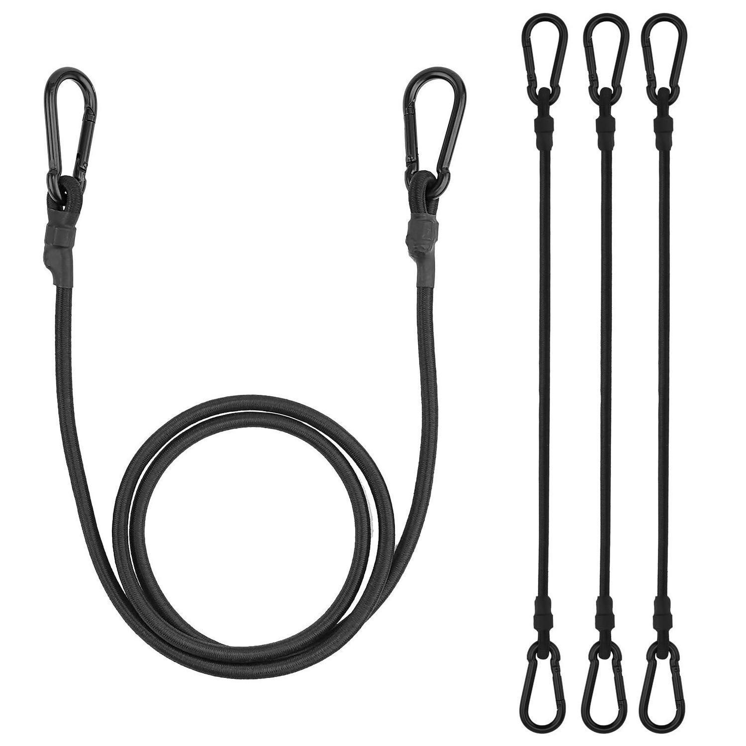 Spanngummi Mit Karabiner 150cm 4er Set, Expander Für Gepäck, Fahrrad, Plane