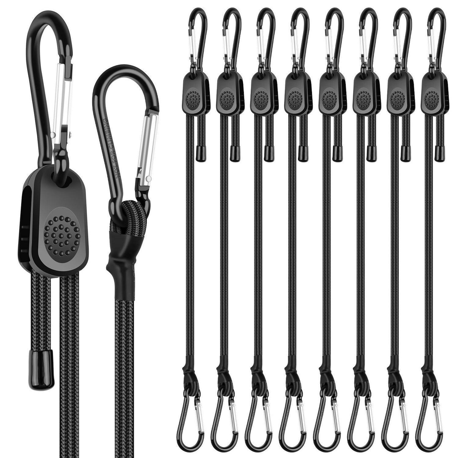 Spanngummi Mit Haken 30cm, 8 Stück, Verstellbar, Bis 200 Pfund Zugkraft