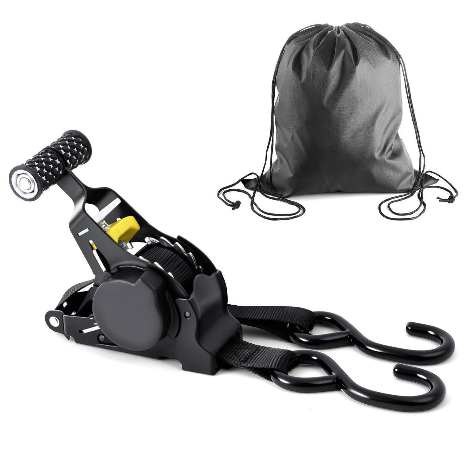 Spanngurte Mit Ratsche 2,5cm X 3,3m, 680kg Bruchfestigkeit, Selbstaufrollend