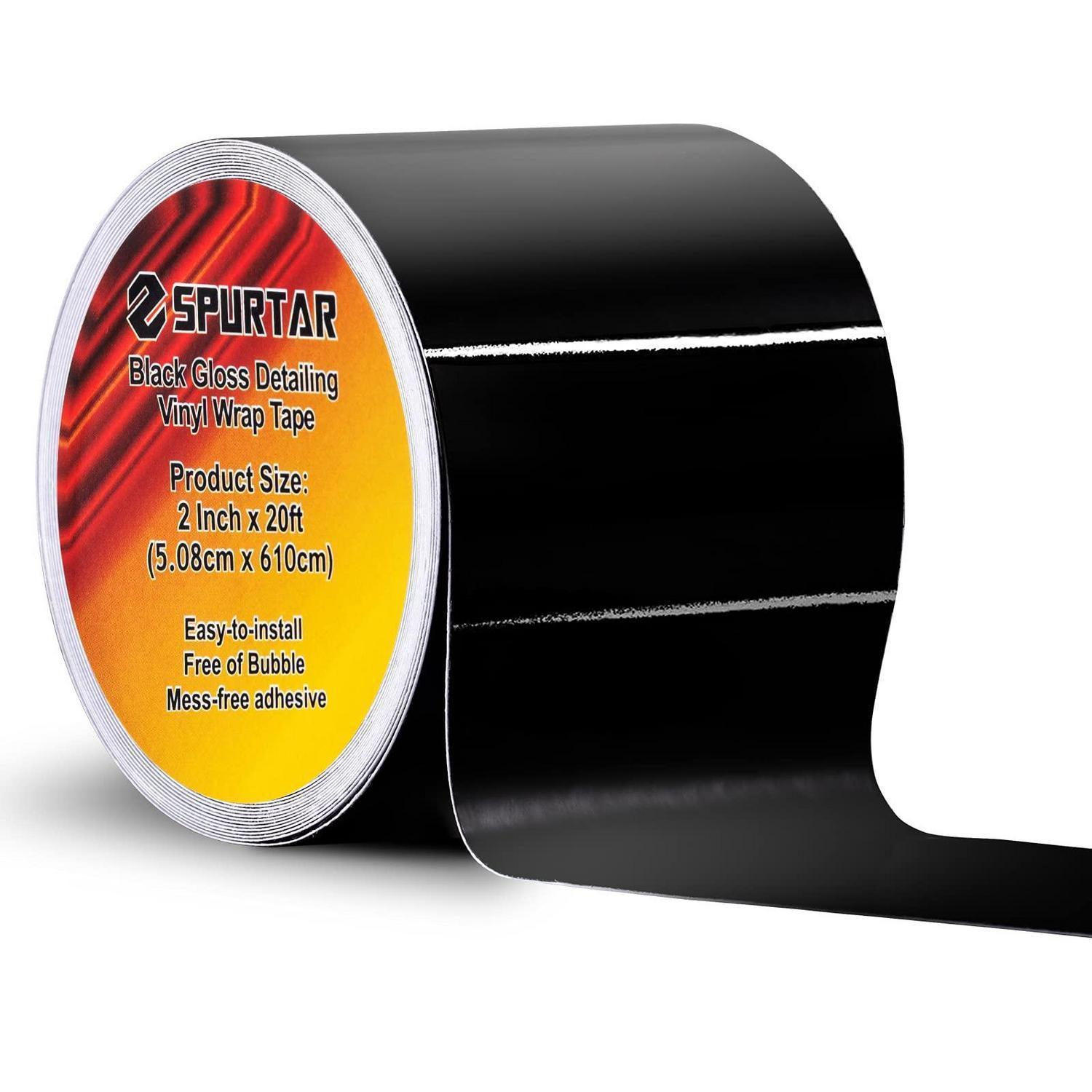 Zierleisten Folie Schwarz Glänzend 5cm X 6m Selbstklebend Für Auto Motorrad