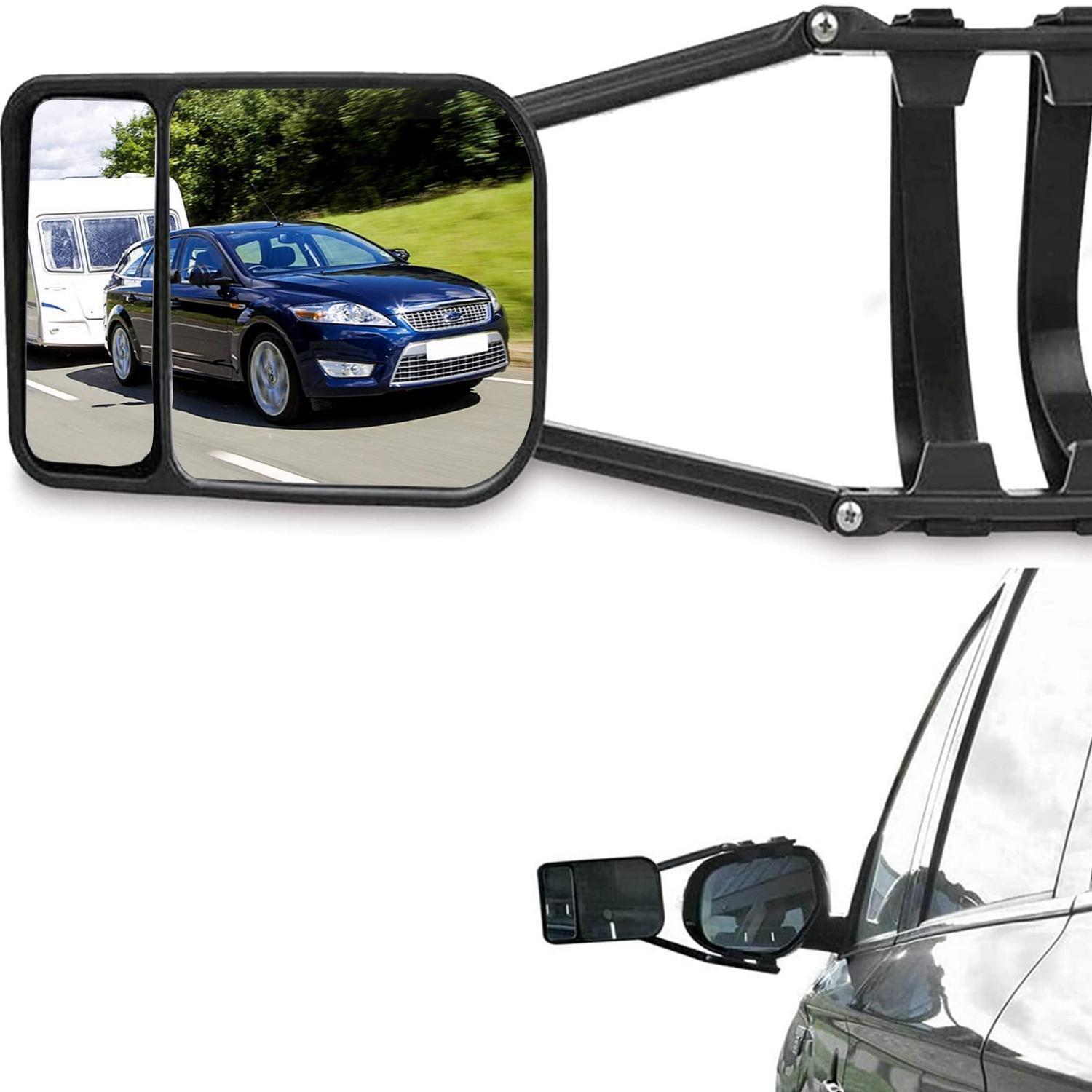 Abschleppspiegel Für Anhänger & Wohnwagen, Doppelspiegel, Verstellbar