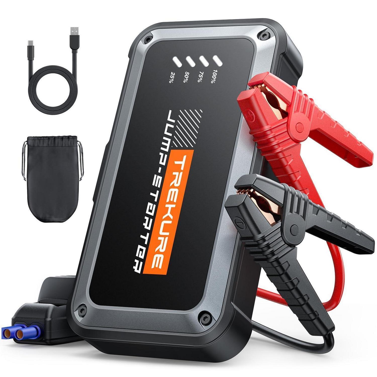 Starthilfe Powerbank 5000a Für Benzin & Diesel, Mit Led-licht