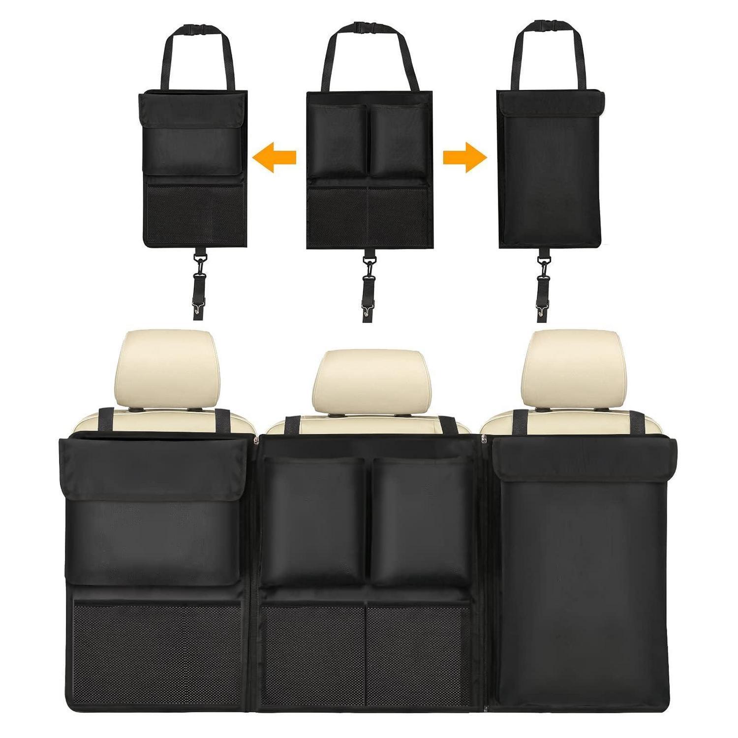 Kofferraum Organizer Auto, Aufbewahrungstasche Rücksitz, Wasserdicht, 101x46cm, Schwarz