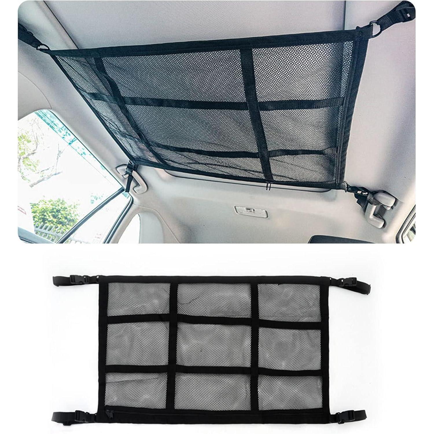 Gepäcknetz Auto Dach, Doppellagig, 90x65cm, Für Suv & Van