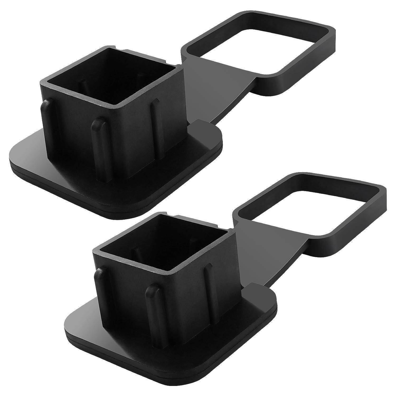 2x Anhängerkupplung Abdeckung 5,1 Cm Gummi Mit Halterung Schwarz