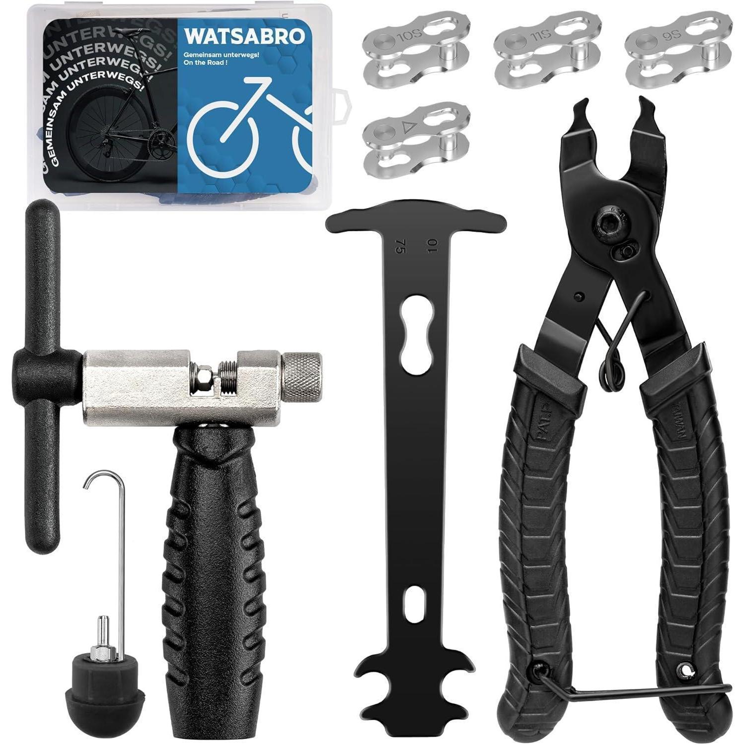 Fahrrad Kettenwerkzeug Set Mit Kettennieter, Kettenschloss Zange Und Messlehre