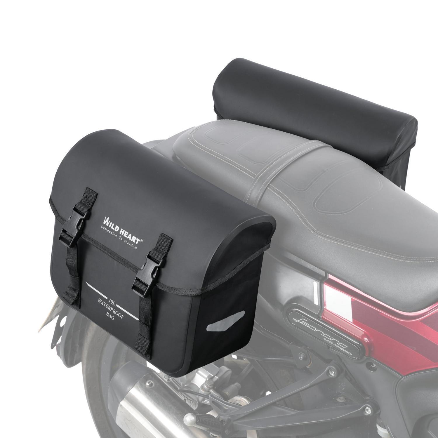 Motorrad Satteltaschen Set 20l Wasserdicht Retro Für Sportster, Softail, Dyna