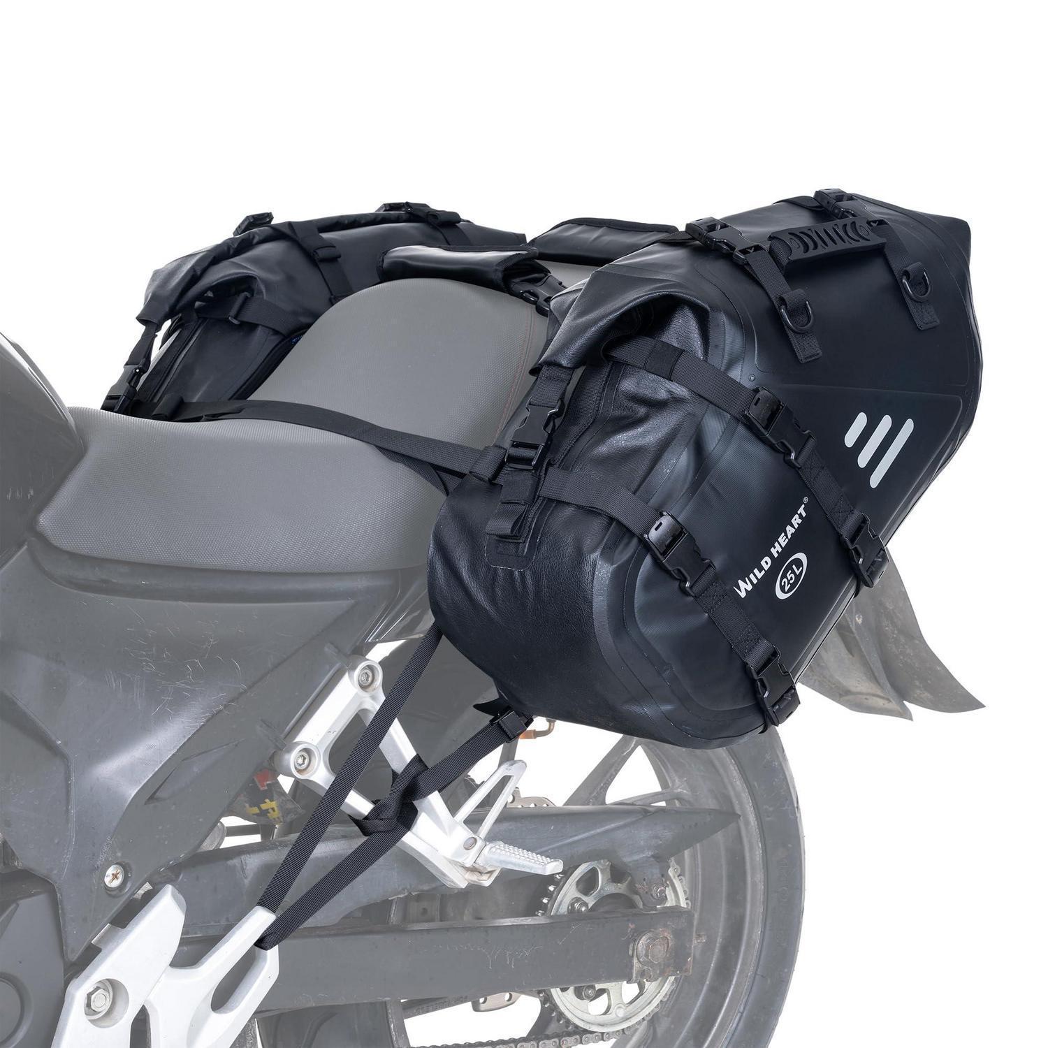 Motorrad Satteltaschen 50l Wasserdicht Schwarz Für Abenteuer & Straße
