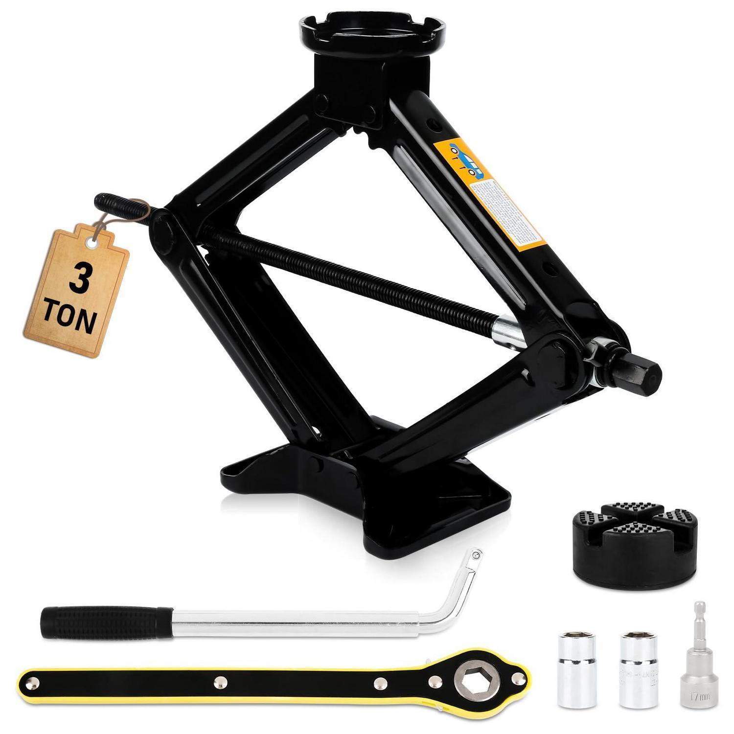 3t Scherenwagenheber Mit Bis Zu 45cm Hubhöhe, Für Pkw, Suv & Mpv