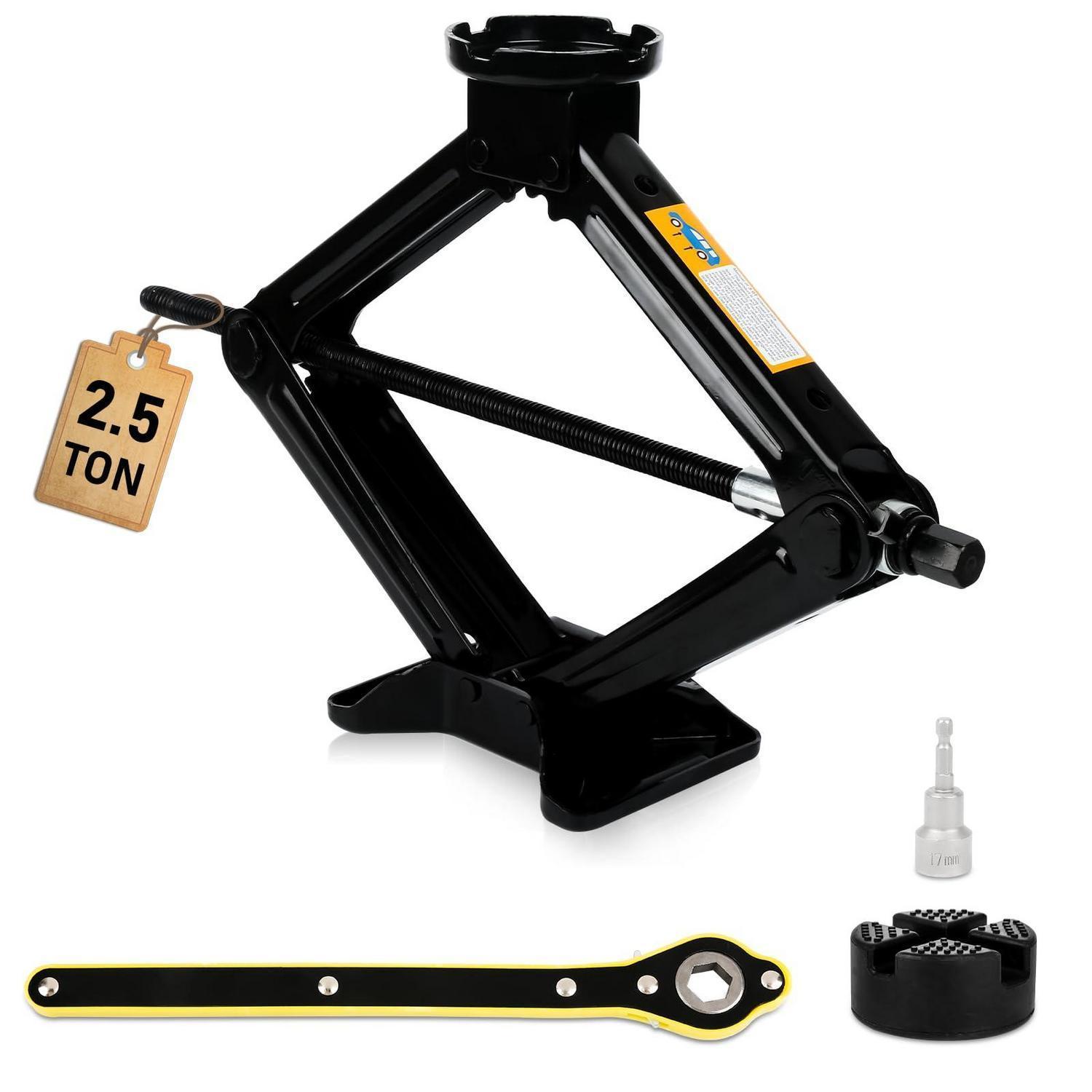 Scherenwagenheber 2.5t Bis 43cm Hubhöhe, Universell Für Auto & Suv