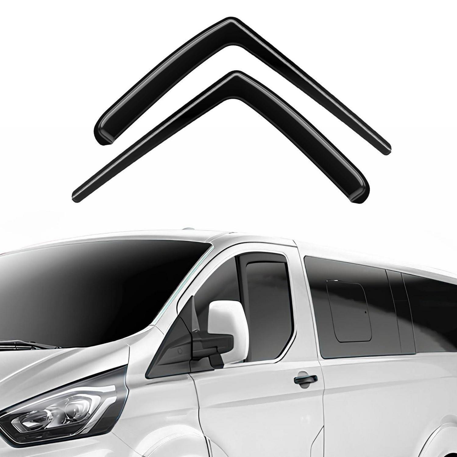 Windabweiser Für Ford Tourneo/transit Custom 2012-2024, 2 Stück, Schwarz
