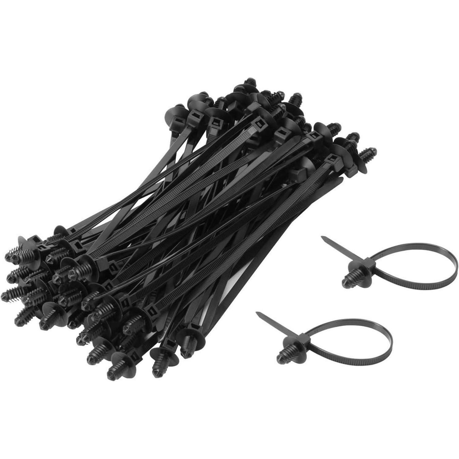 100 Stück Tannenbaum-kabelbinder 210mm Uv-beständig 2-in-1-funktion Selbstsichernd