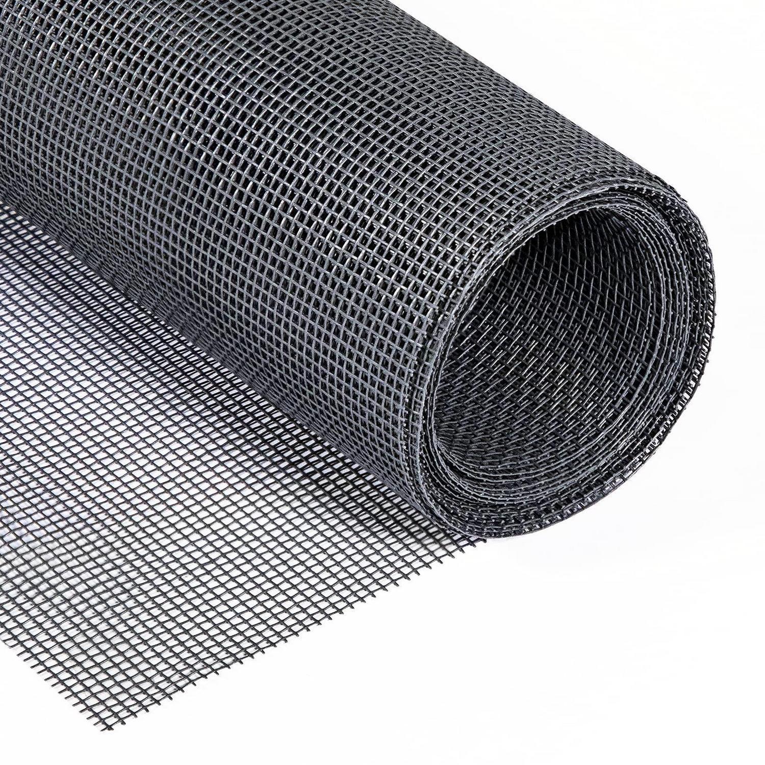 Fliegengitter Meterware 252x122cm, Reißfest, Grau, Uv-beständig