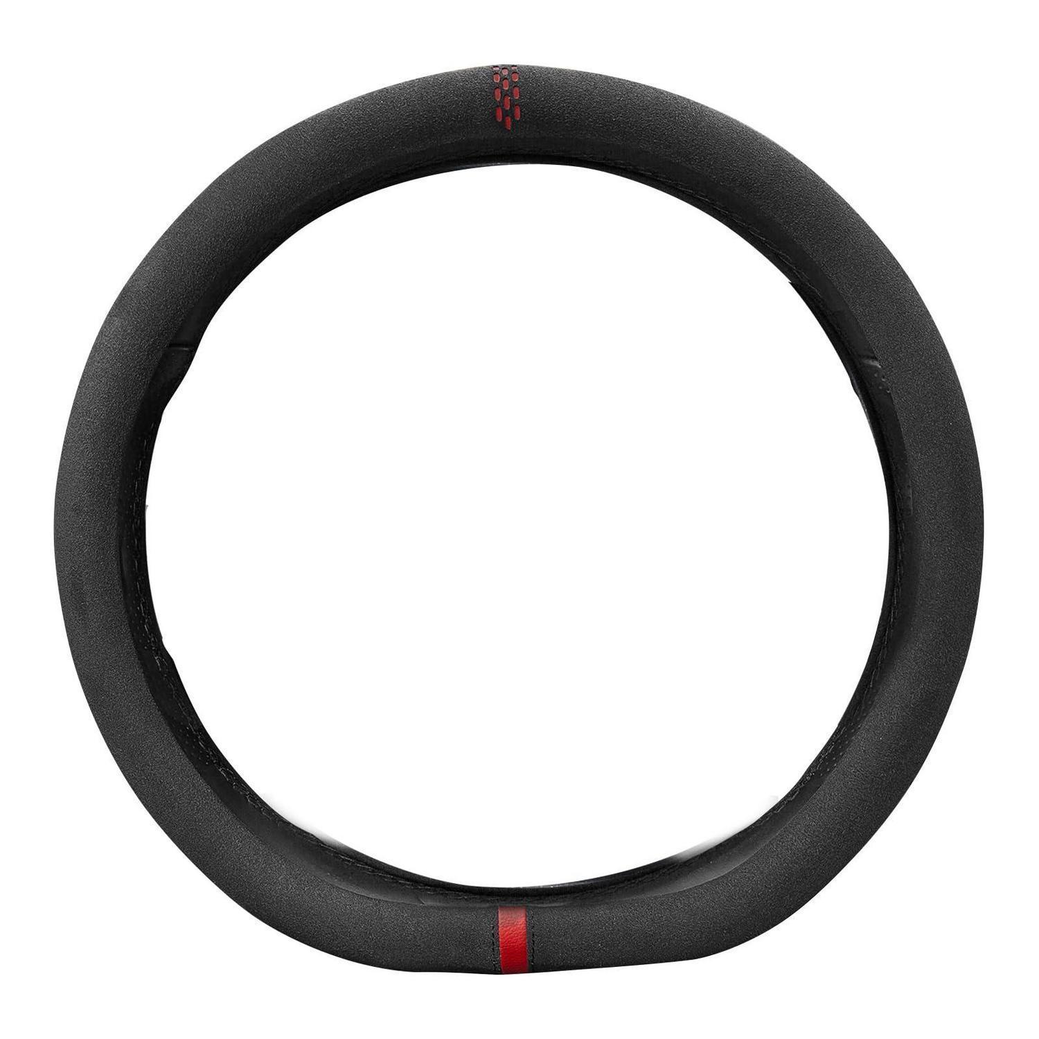 Dünner Lenkradbezug Aus Wildleder, D-form, Rutschfest, 37-38cm