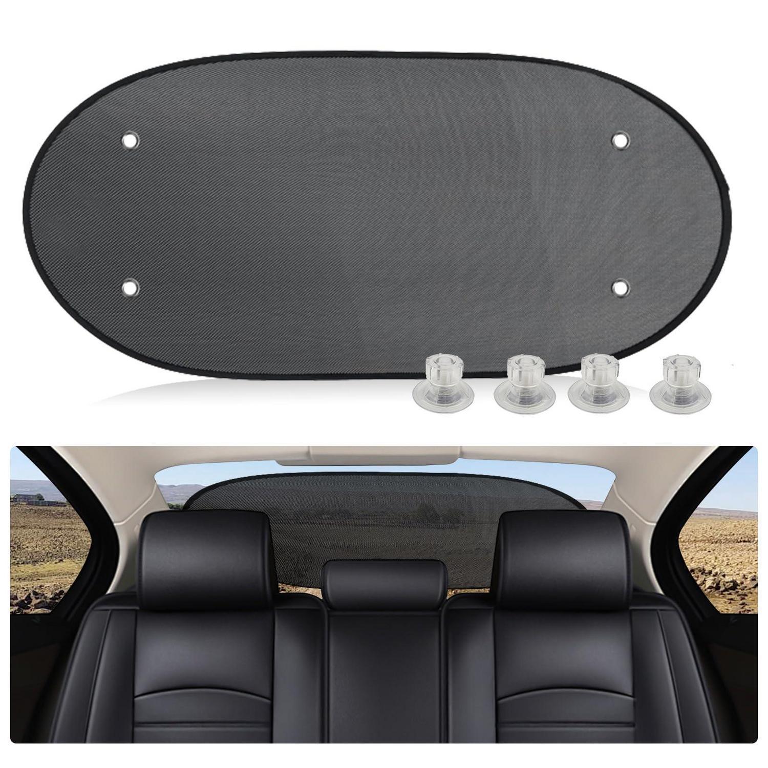 Auto Sonnenblende Heckscheibe 100x50cm Mit Saugnäpfen Uv-schutz Faltbar