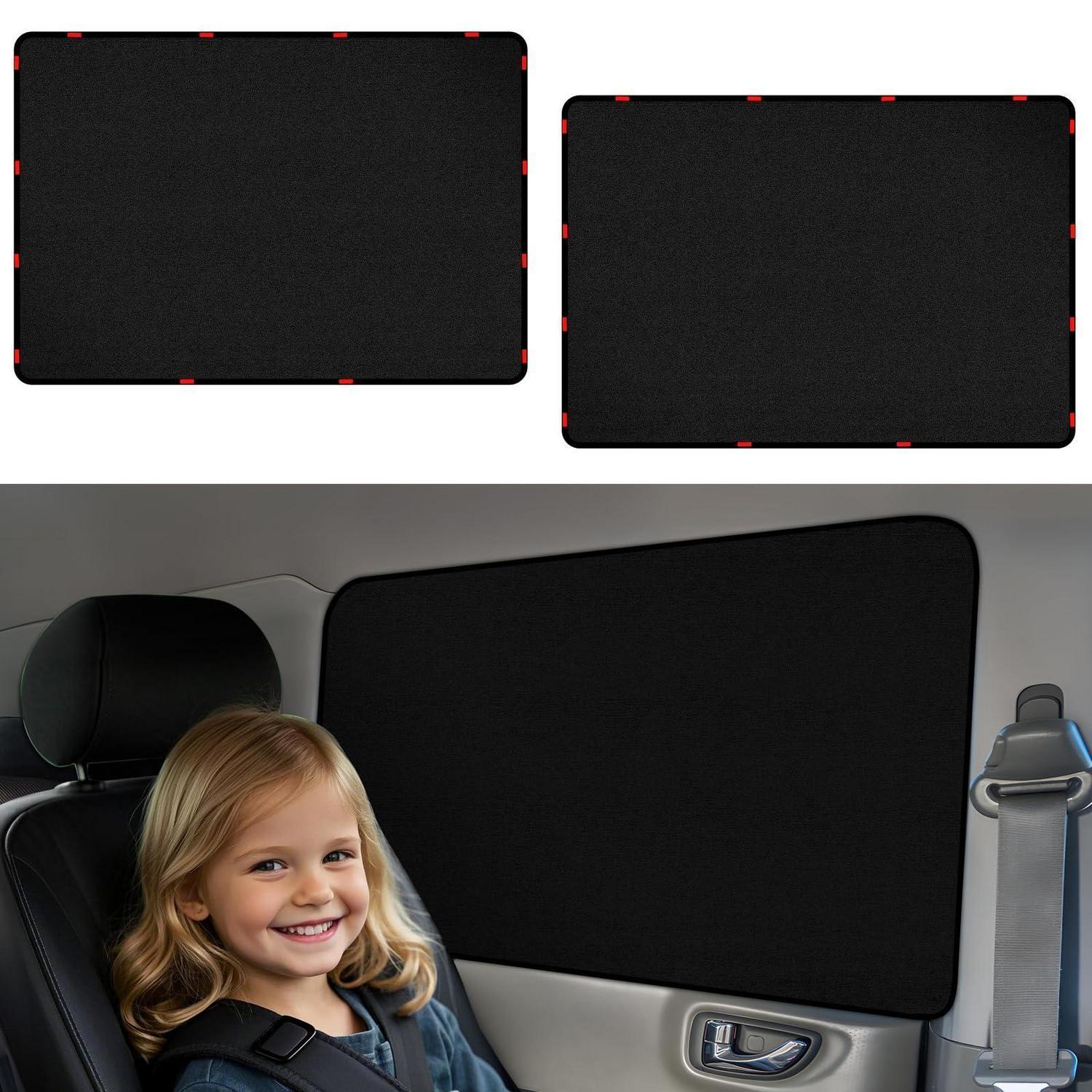 Magnetischer Auto Sonnenschutz 100x54cm, Uv-schutz, Sichtschutz, 2er-pack
