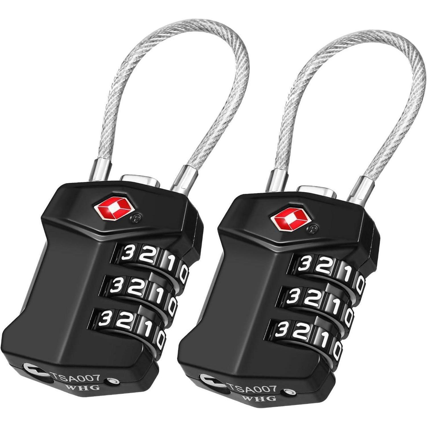Tsa Kofferschloss 2 Stück Mit Zahlencode, Robust Und Leicht Bedienbar