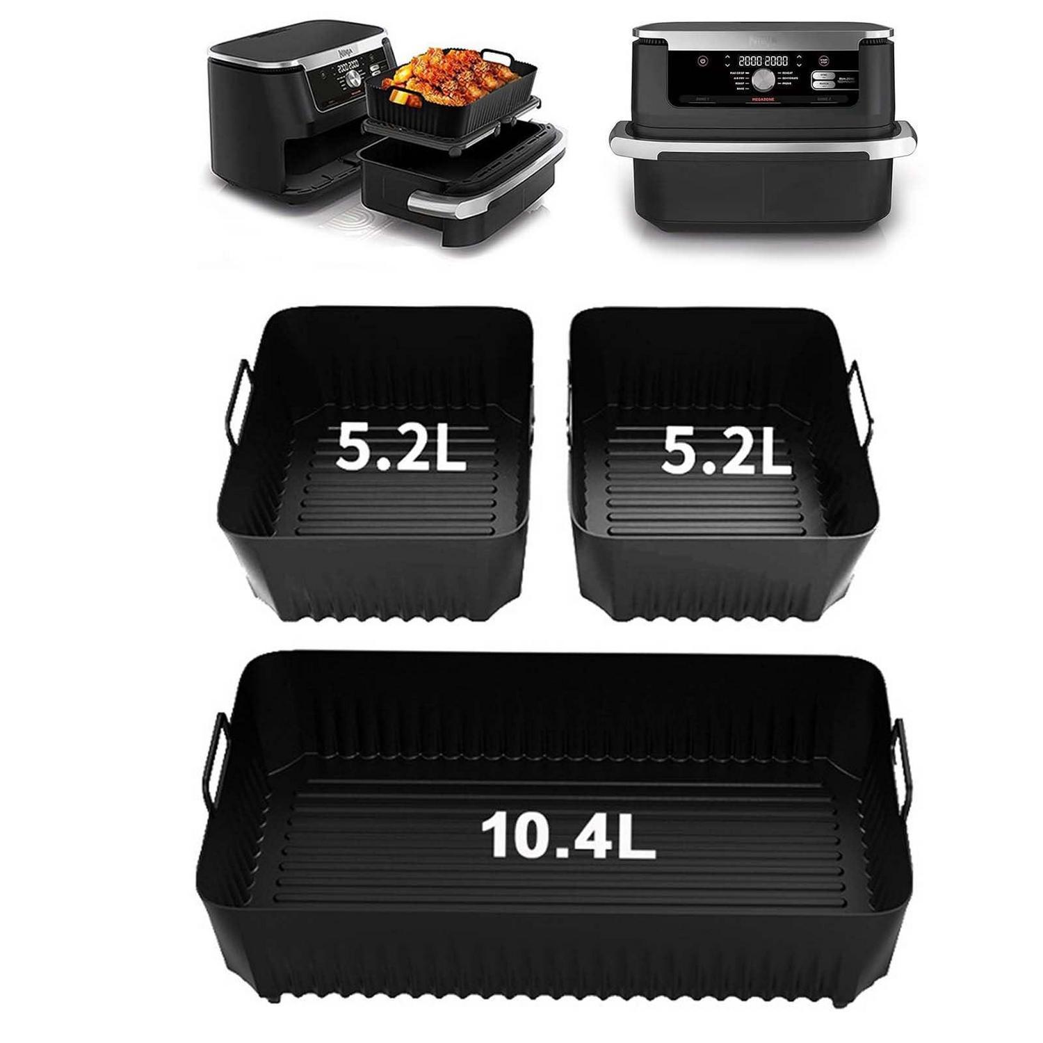 Heißluftfritteuse Zubehör Silikonform Für Ninja Foodi Flexdrawer 10.4l & 5.2l