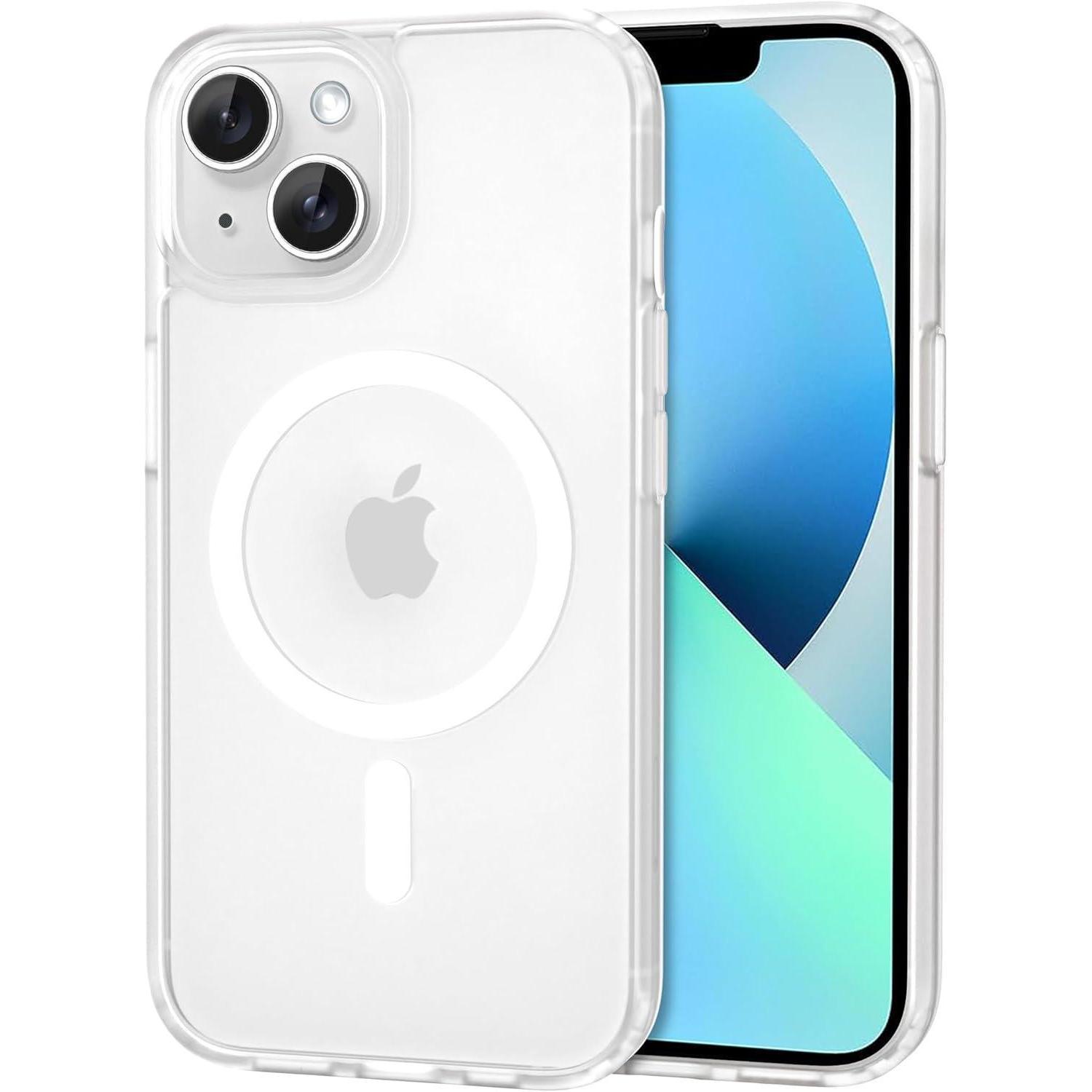 Iphone 13/14 Hülle Magsafe, Stoßfest, Kameraschutz, Matt Transparent