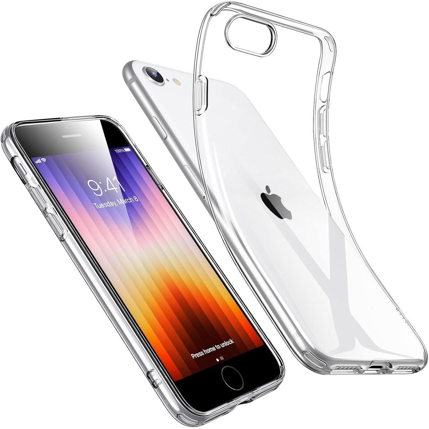 Transparente Handyhülle Für Iphone Se 3/se 2020/8/7, Dünn, Weich, Tpu, Vergilbungsbeständig