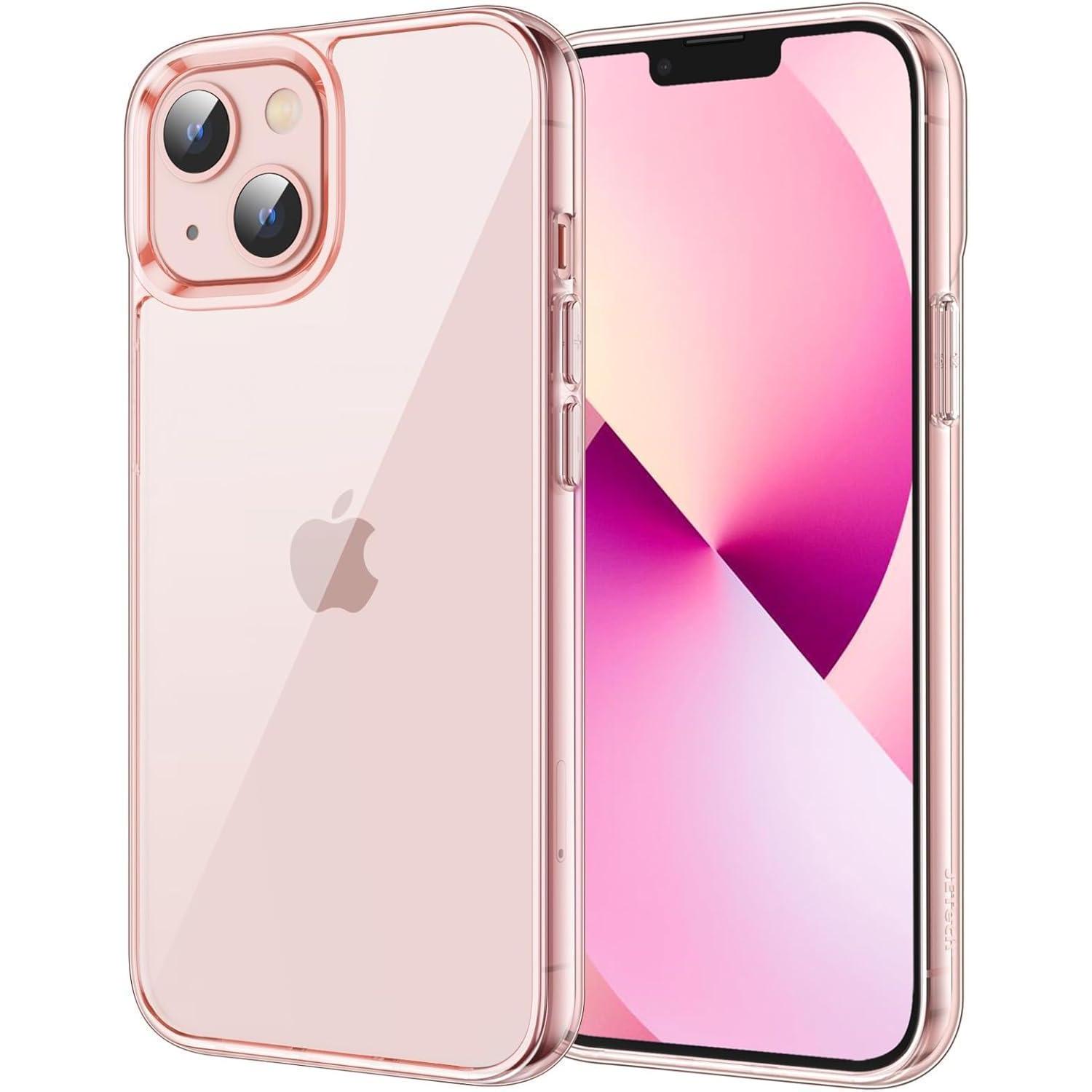 Hülle Für Iphone 13 Mini 5,4 Zoll, Stoßfest, Transparent, Rosa