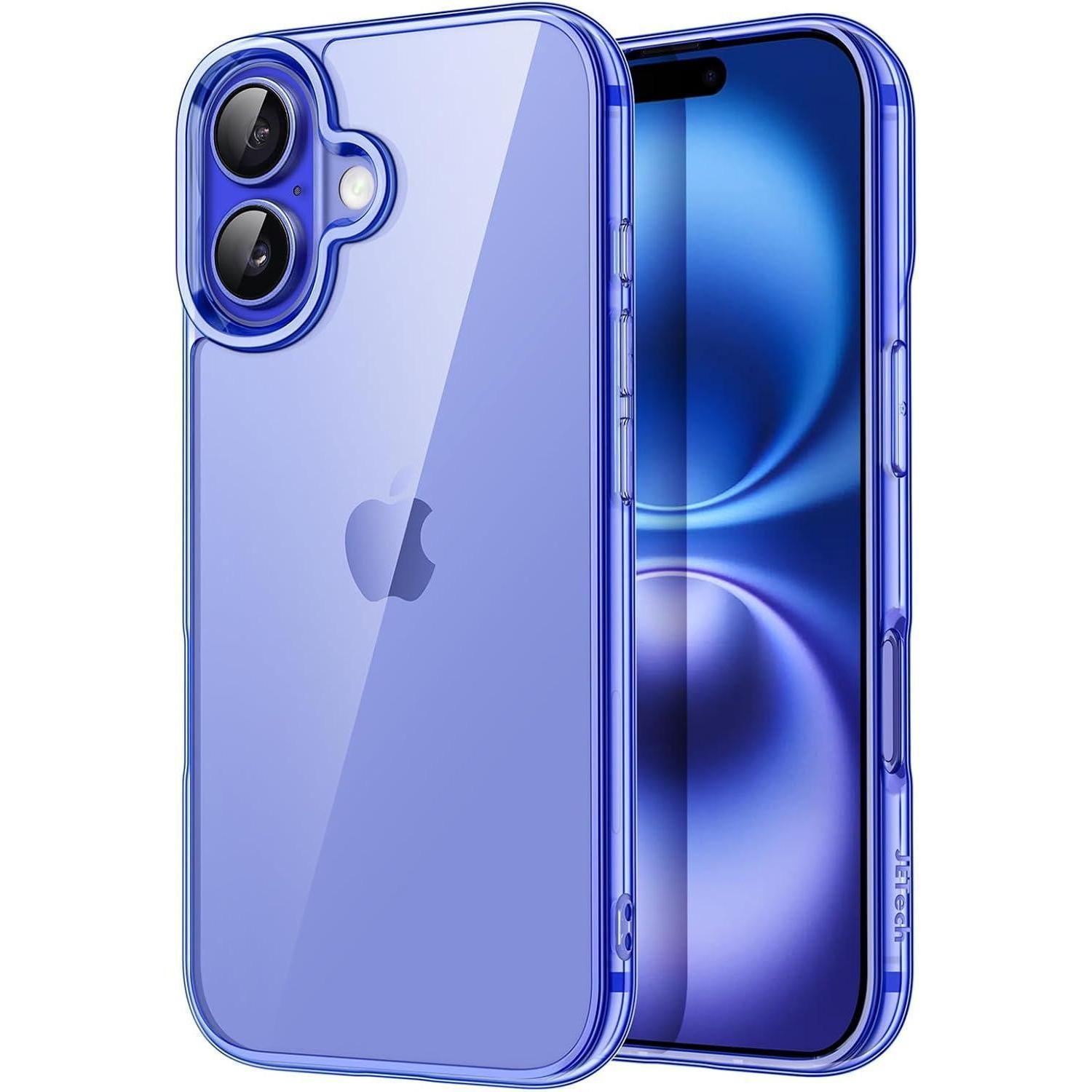 Hülle Für Iphone 16 6,1 Zoll, Transparent, Stoßfest, Nicht Vergilbend