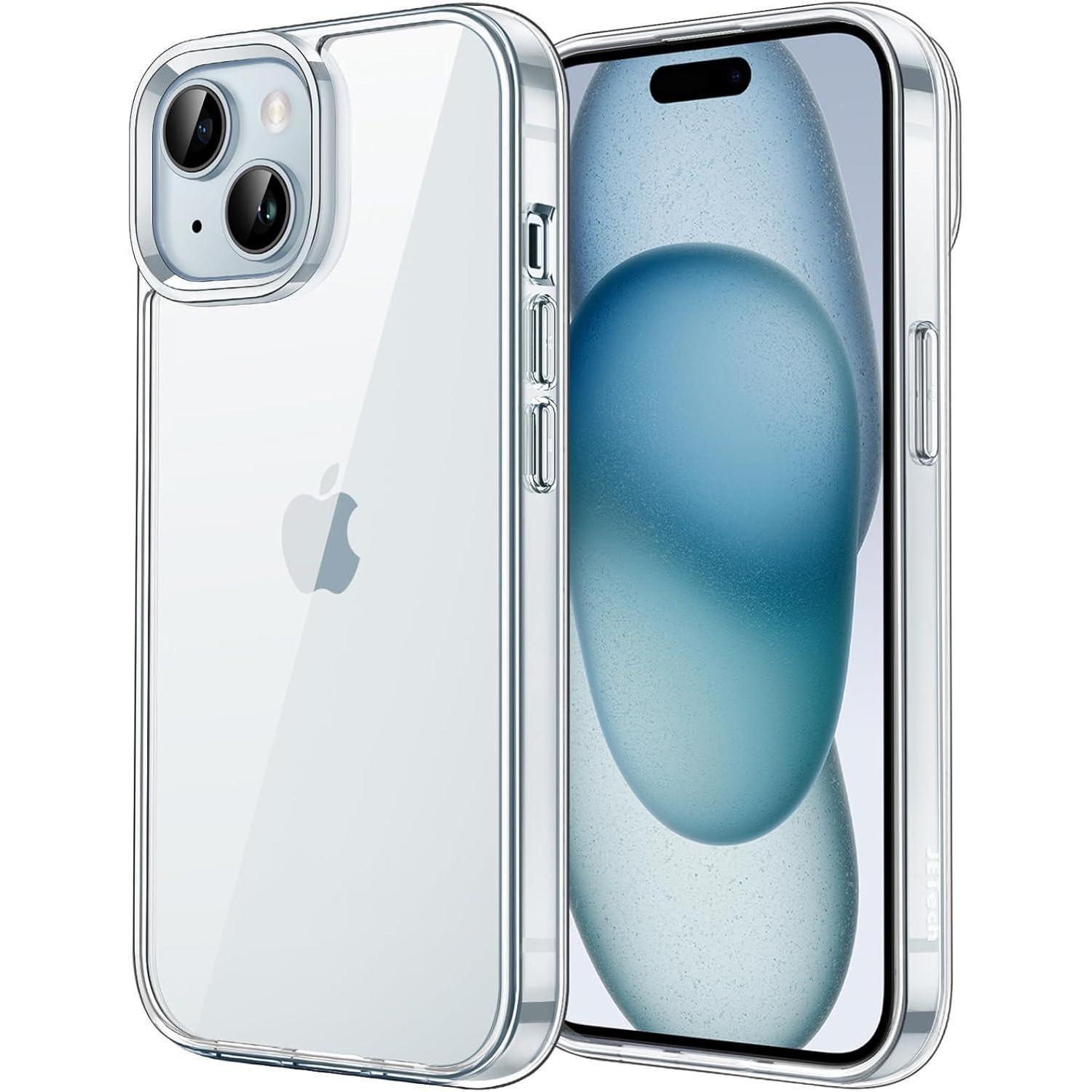 Schutzhülle Für Iphone 15 6,1 Zoll, Transparent, Stoßfest, Kratzfest