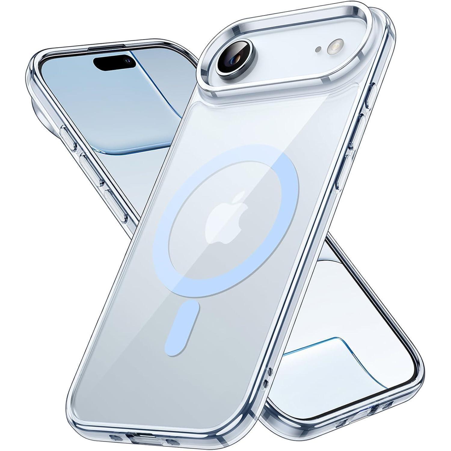 Schutzhülle Für Iphone 17 Air 6,5 Zoll, Magsafe Kompatibel, Transparent, Blau