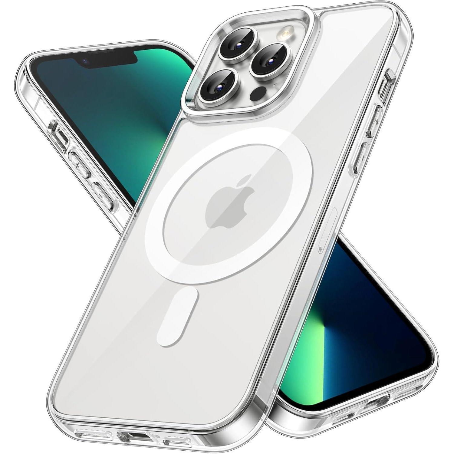 Transparente Magsafe Hülle Für Iphone 13 Pro 6,1 Zoll, Stoßfest, Kratzfest