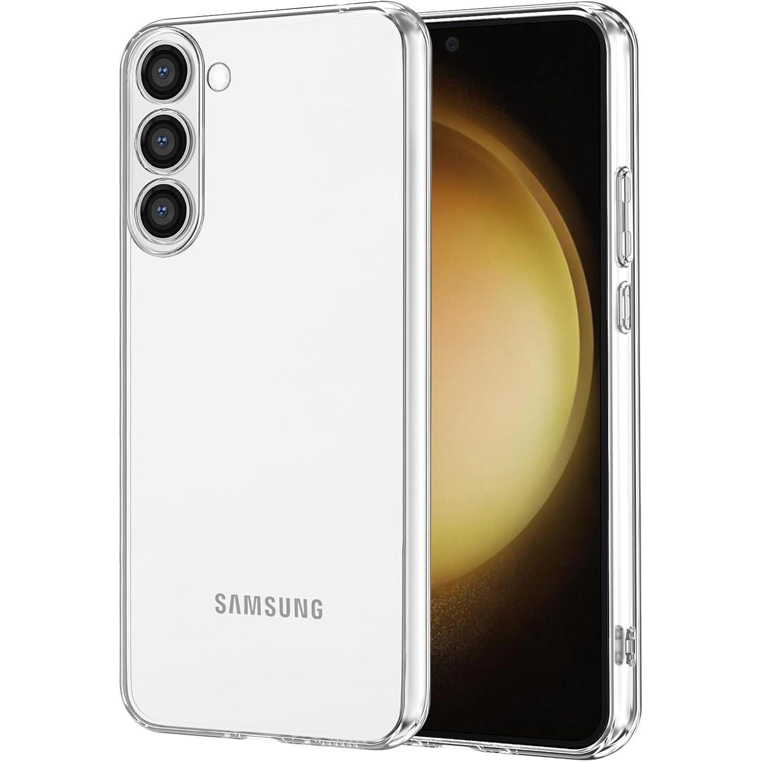 Schutzhülle Für Samsung Galaxy S23, Transparent, Silikon Gel Tpu, Stoßfest