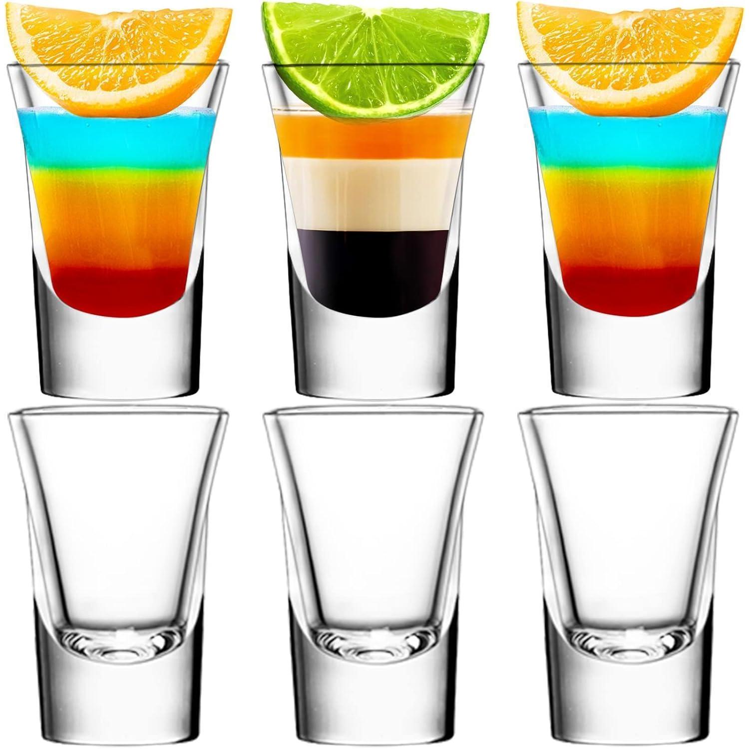 6er Set Schnapsgläser 35ml, Shotgläser Für Tequila, Wodka, Likör, Spülmaschinenfest
