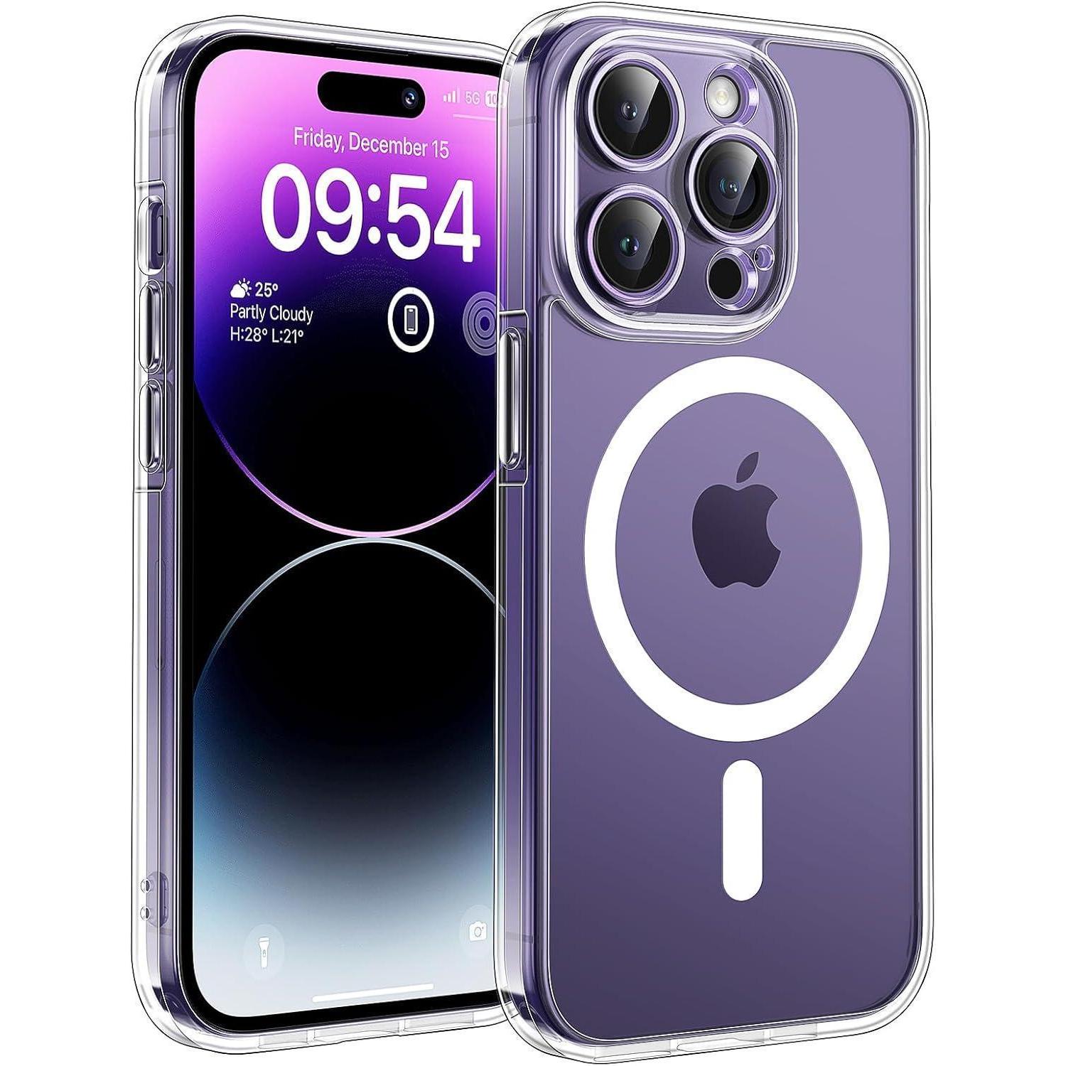 Iphone 14 Pro Max Hülle Magsafe Transparent, Stoßfest, Kratzfest