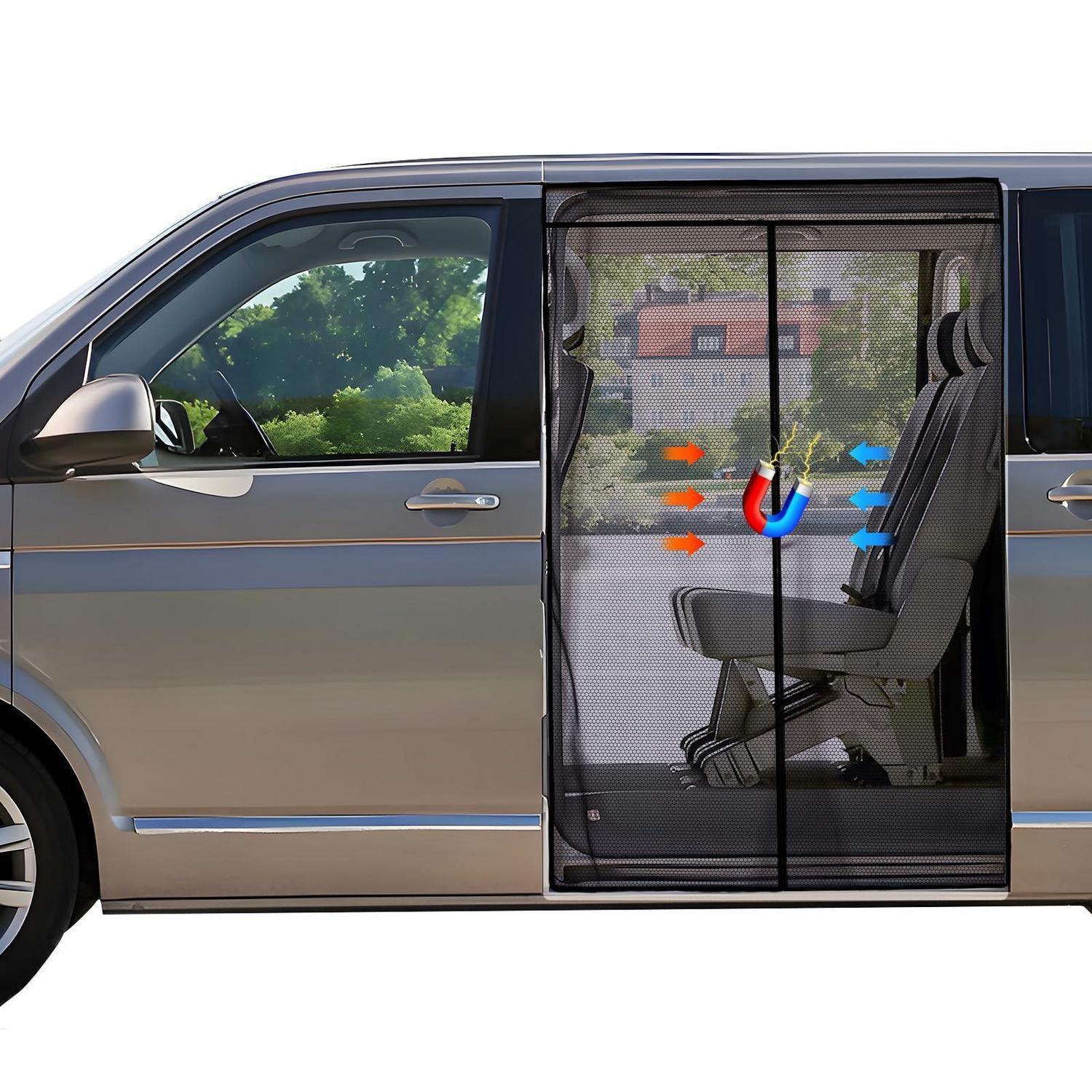 Magnetisches Moskitonetz Für Vw T5/t6 Schiebetür, Insektenschutz Mit Sonnenschutz