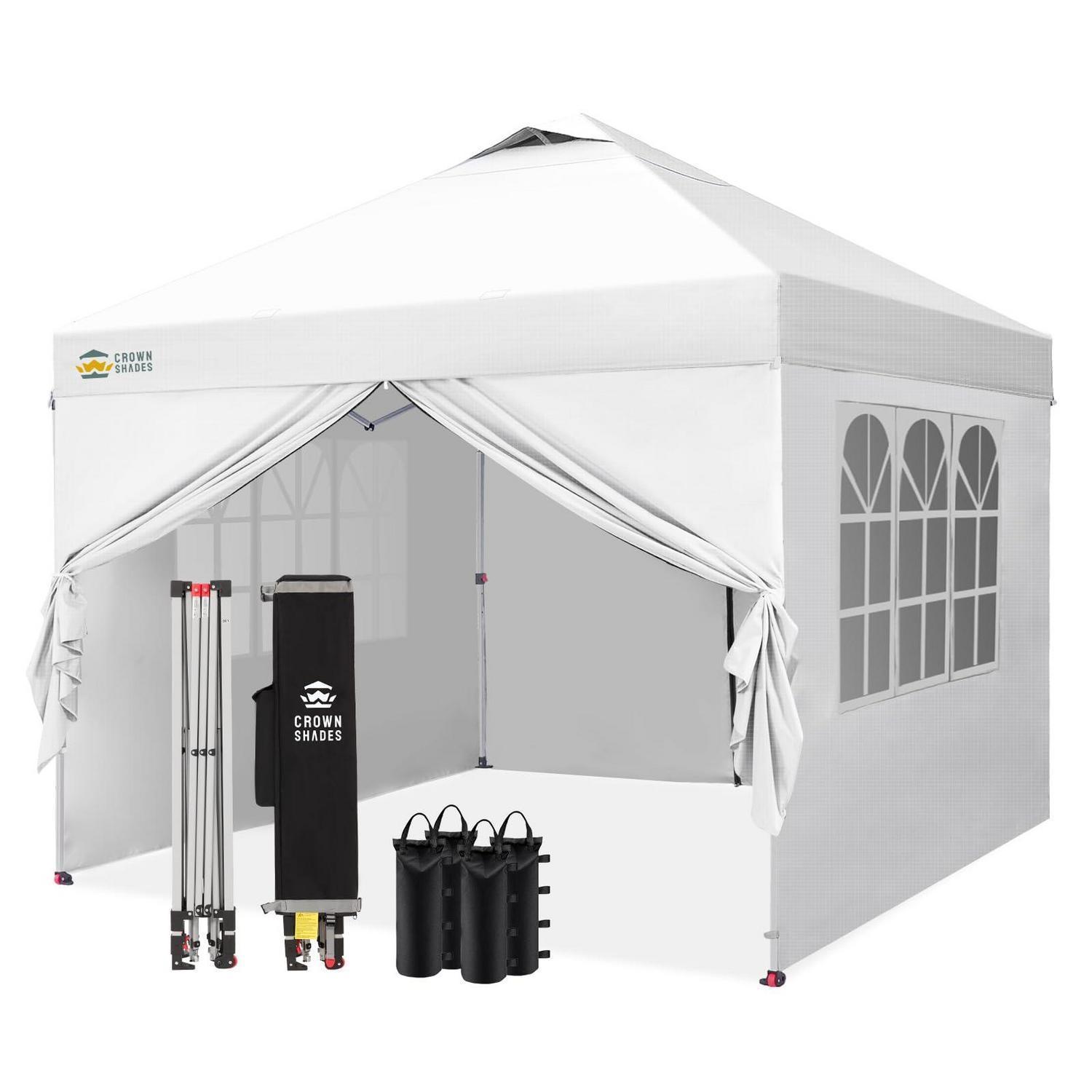 Faltpavillon 3x3m Wasserdicht Mit 4 Seitenteilen, Uv-schutz 50+, Höhenverstellbar