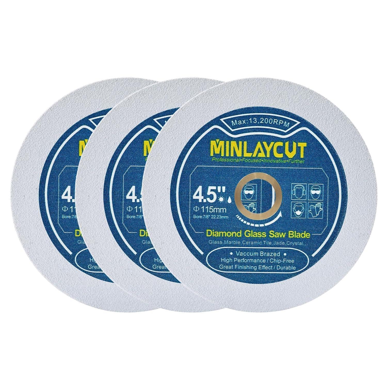Diamant-trennscheibe 115mm Für Glas, Fliesen, Marmor, 3 Stück